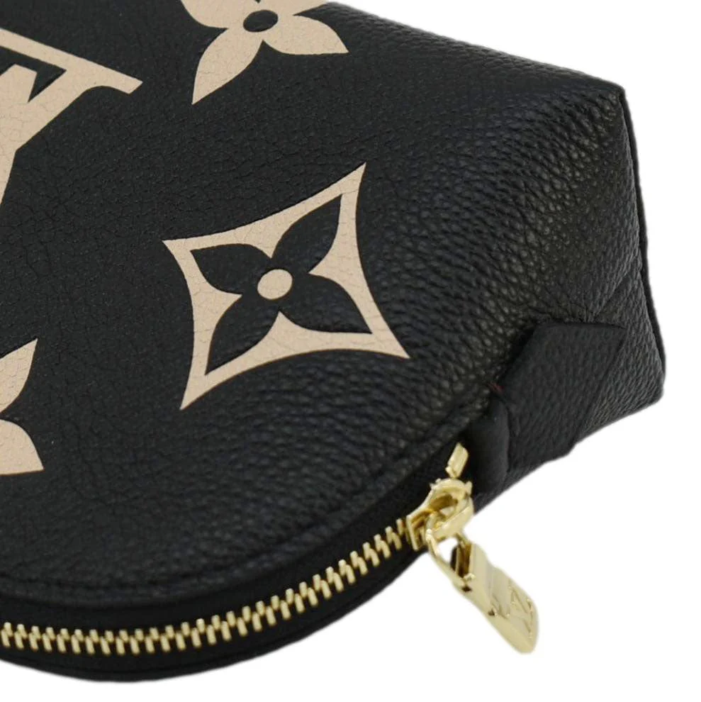 LOUIS VUITTON Monogram Empreinte leather Cosmetic Pouch Bicolor - Image 5