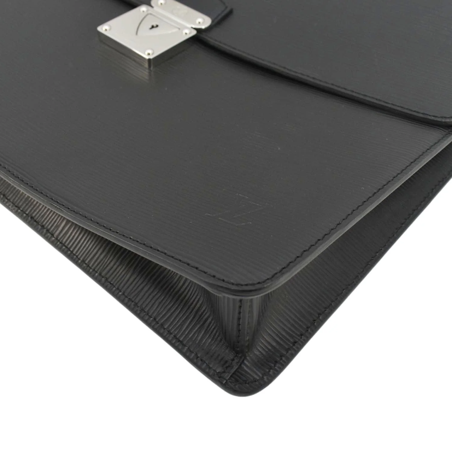 LOUIS VUITTON Laguito Epi Leather Briefcase Black - Image 8