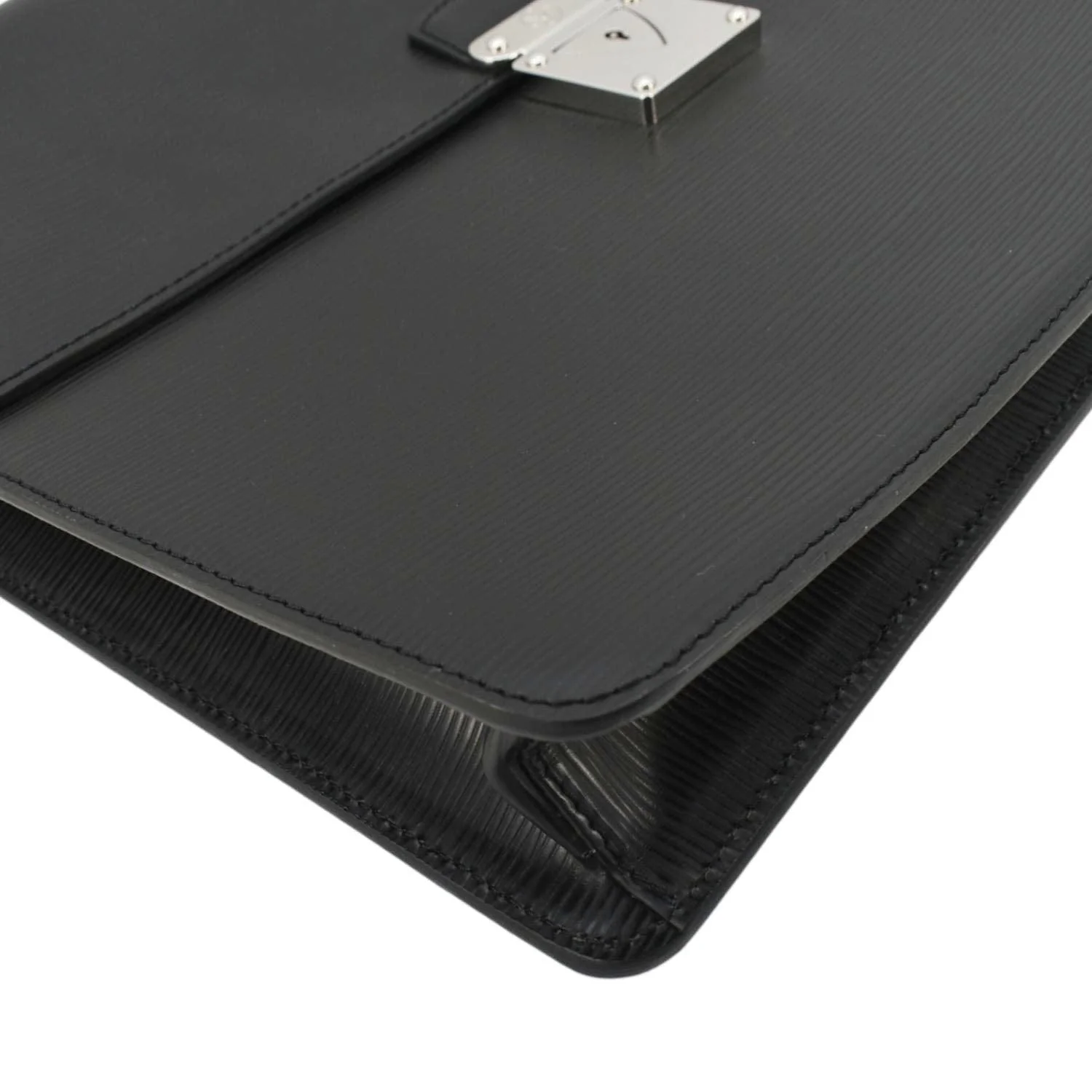 LOUIS VUITTON Laguito Epi Leather Briefcase Black - Image 9