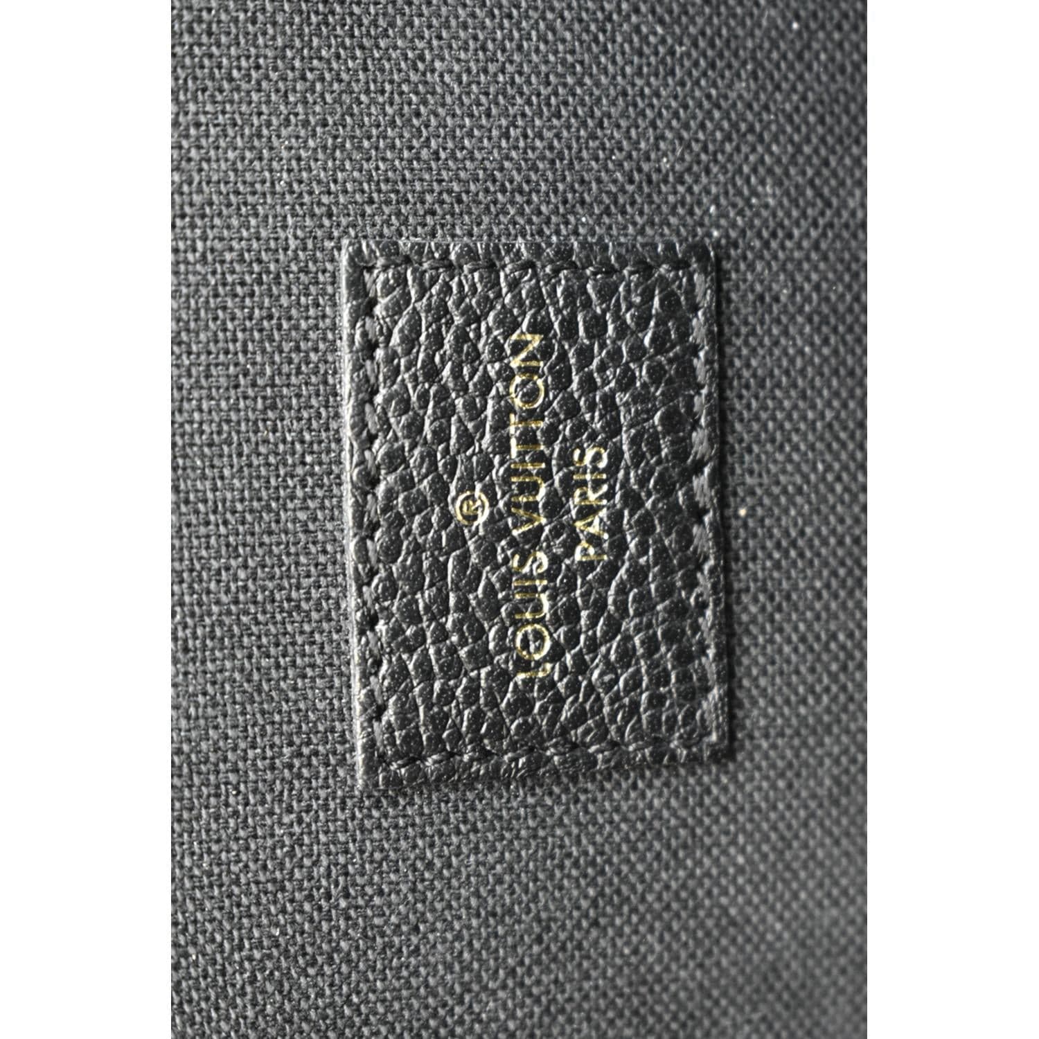 LOUIS VUITTON Felicie Monogram Empreinte Chain Pochette Crossbody Bag Black - Image 12