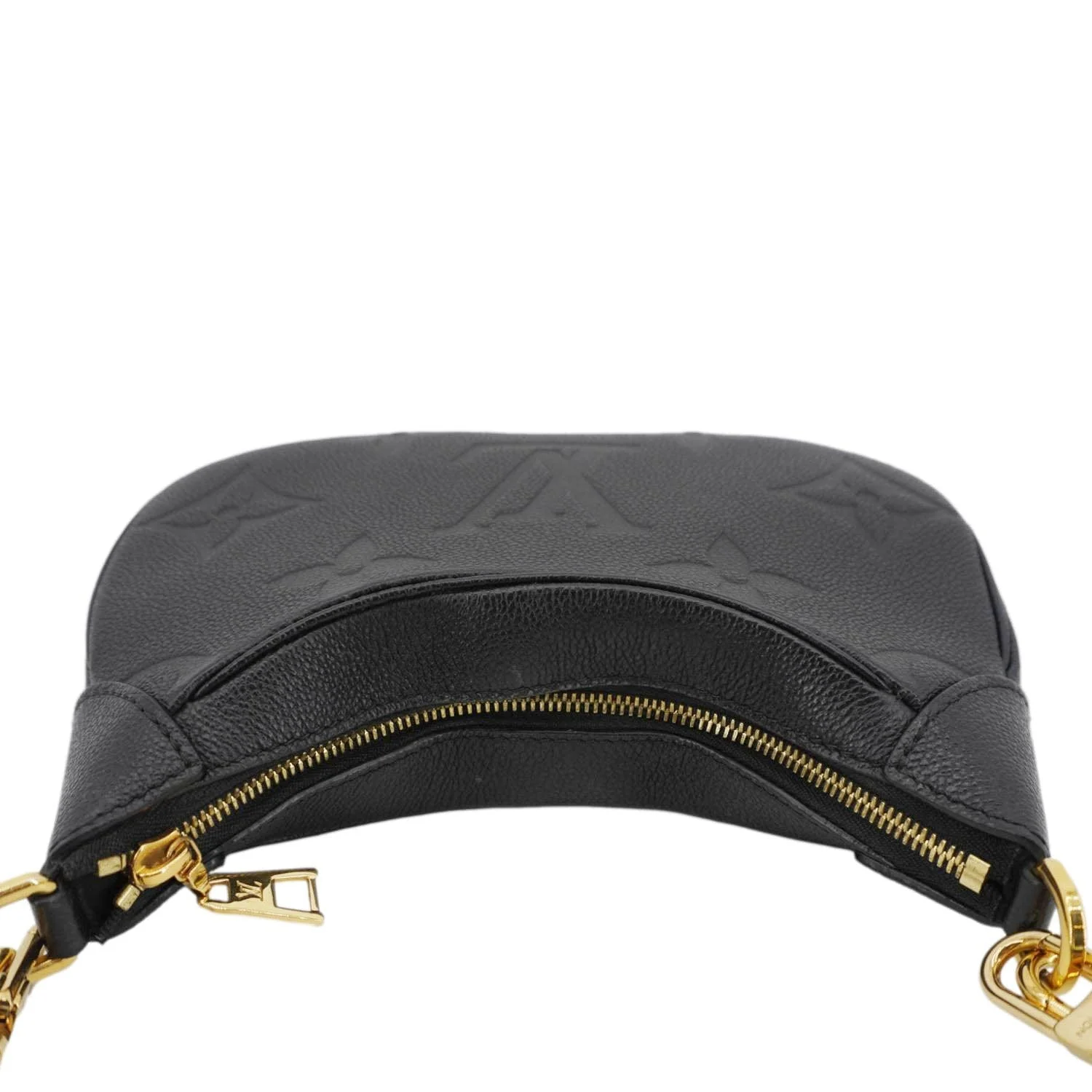 LOUIS VUITTON Bagatelle Monogram Empreinte Shoulder Bag Black - Image 4