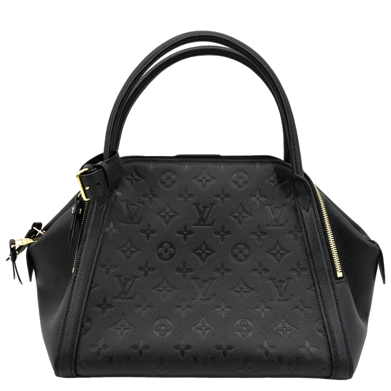 LOUIS VUITTON Marais MM Monogram Emperiente Satchel Bag Black - Image 3