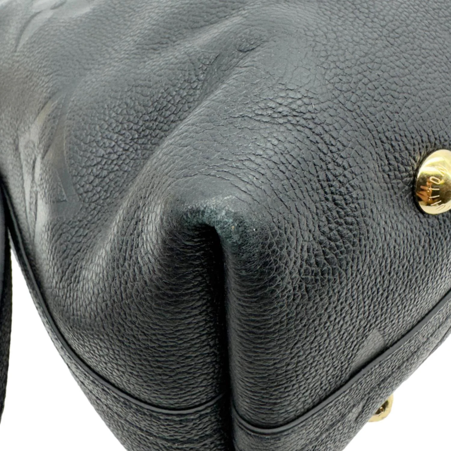 LOUIS VUITTON Carryall MM Monogram Empreinte Leather Shoulder Bag Black - Image 12