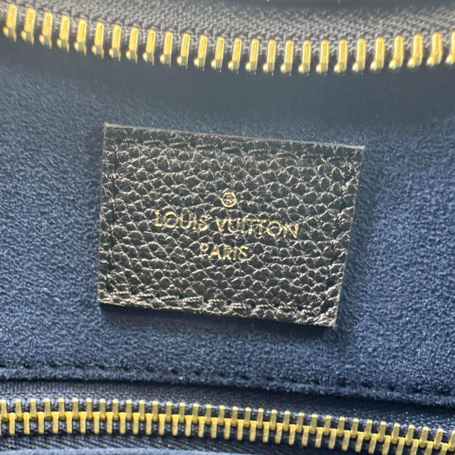 LOUIS VUITTON Carryall MM Monogram Empreinte Leather Shoulder Bag Black - Image 15