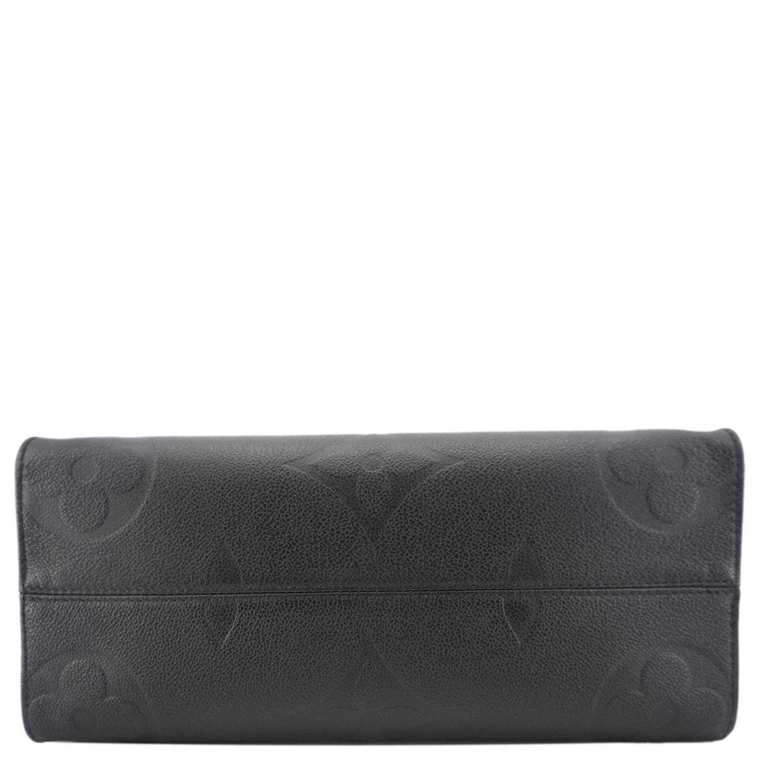 LOUIS VUITTON Onthego MM Giant Monogram Empreinte Leather Tote Bag Black - Image 10