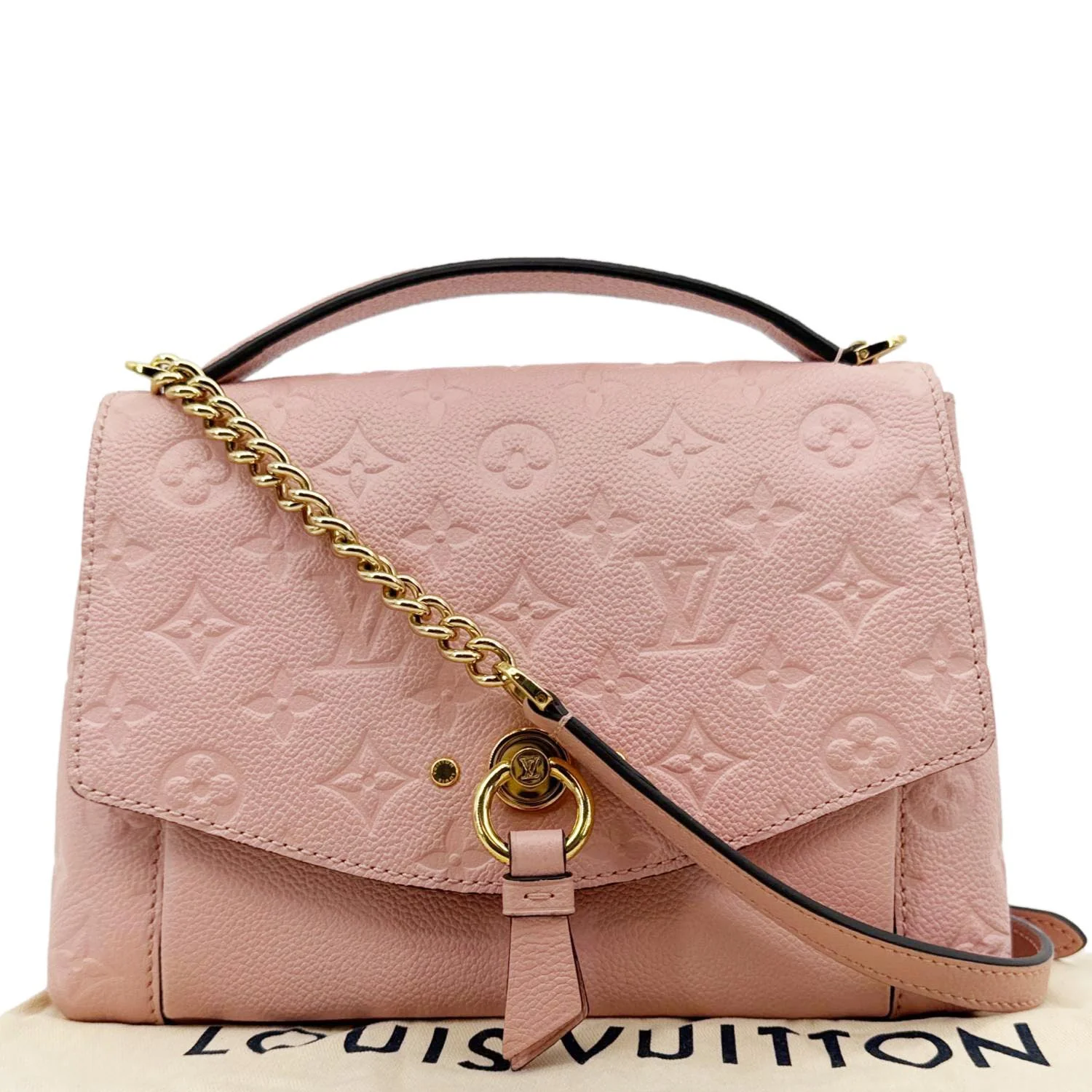 LOUIS VUITTON Blanche BB Empreinte Leather Shoulder Bag Rose Poudre - Image 3