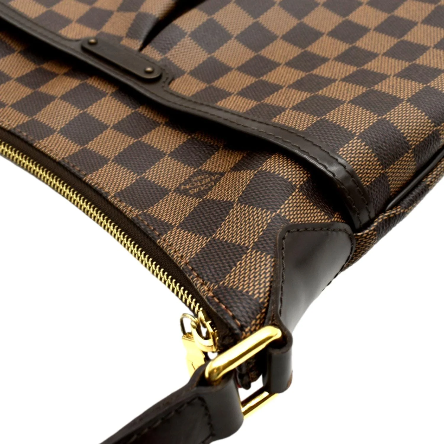LOUIS VUITTON Bloomsbury PM Damier Ebene Crossbody Bag Brown - Image 5