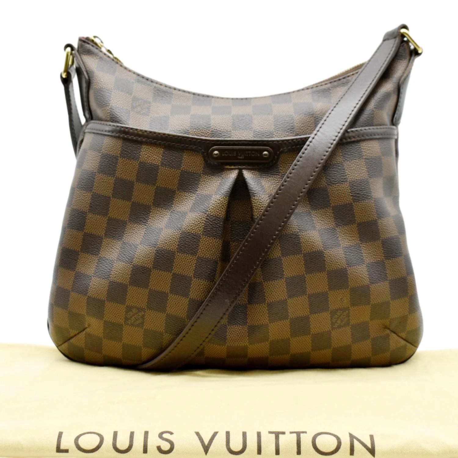 LOUIS VUITTON Bloomsbury PM Damier Ebene Crossbody Bag Brown - Image 3