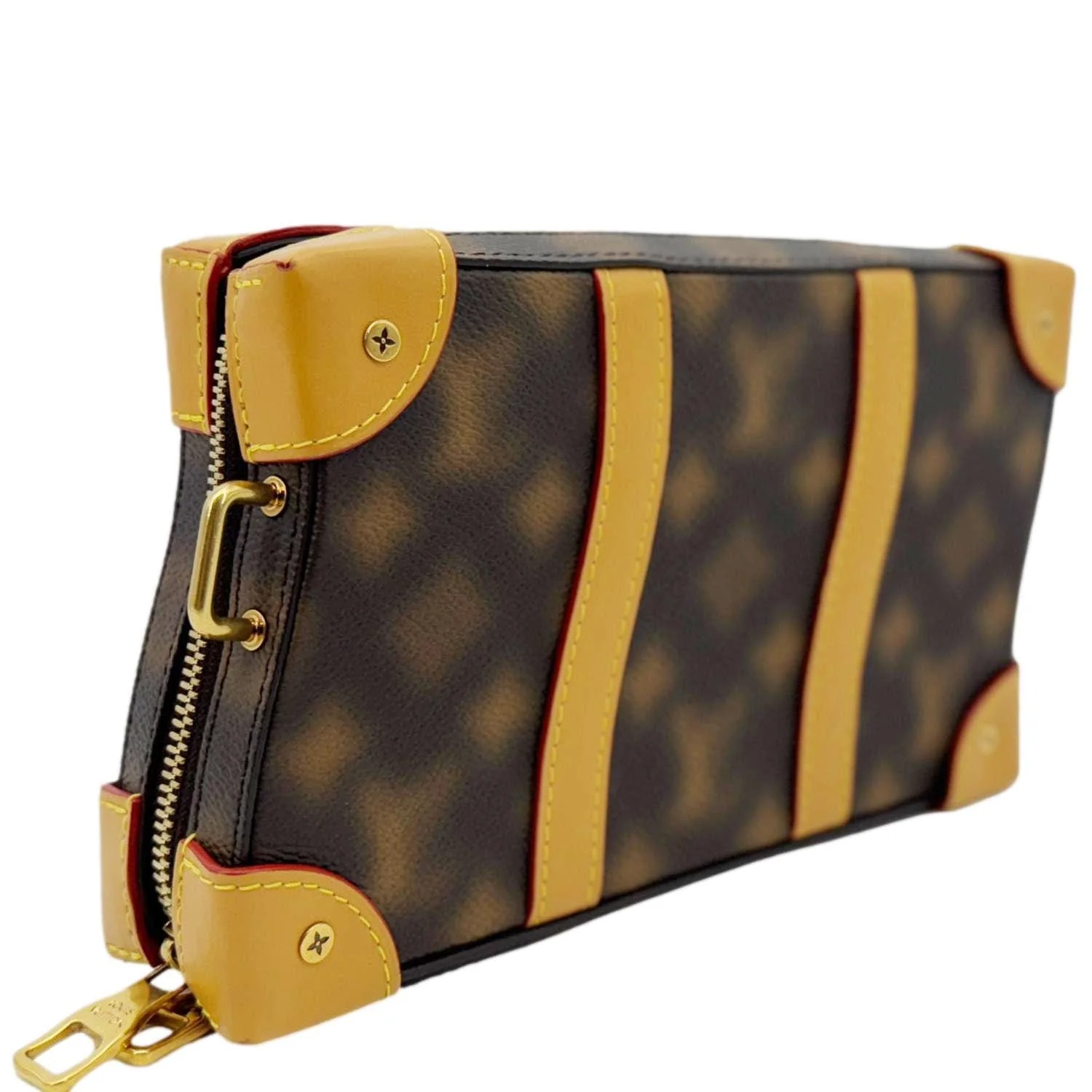 LOUIS VUITTON Virgil Abloh Soft Trunk Monogram Blurry Messenger Bag Brown - Image 12