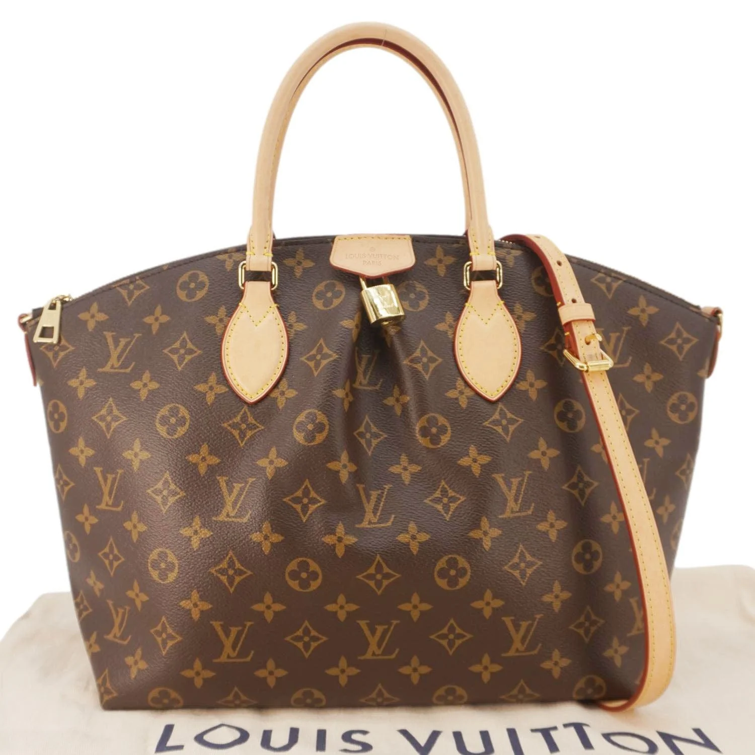 LOUIS VUITTON Boetie MM Monogram Canvas Shoulder Bag Brown - Image 3