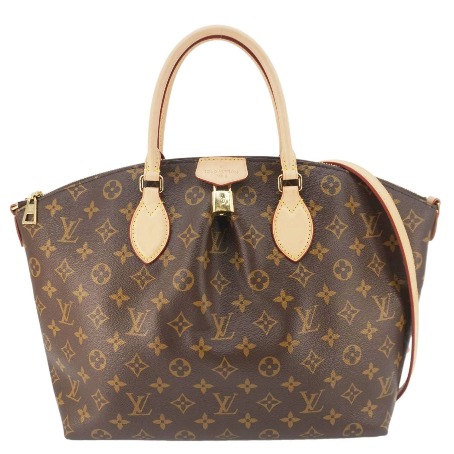 LOUIS VUITTON Boetie MM Monogram Canvas Shoulder Bag Brown - Image 4