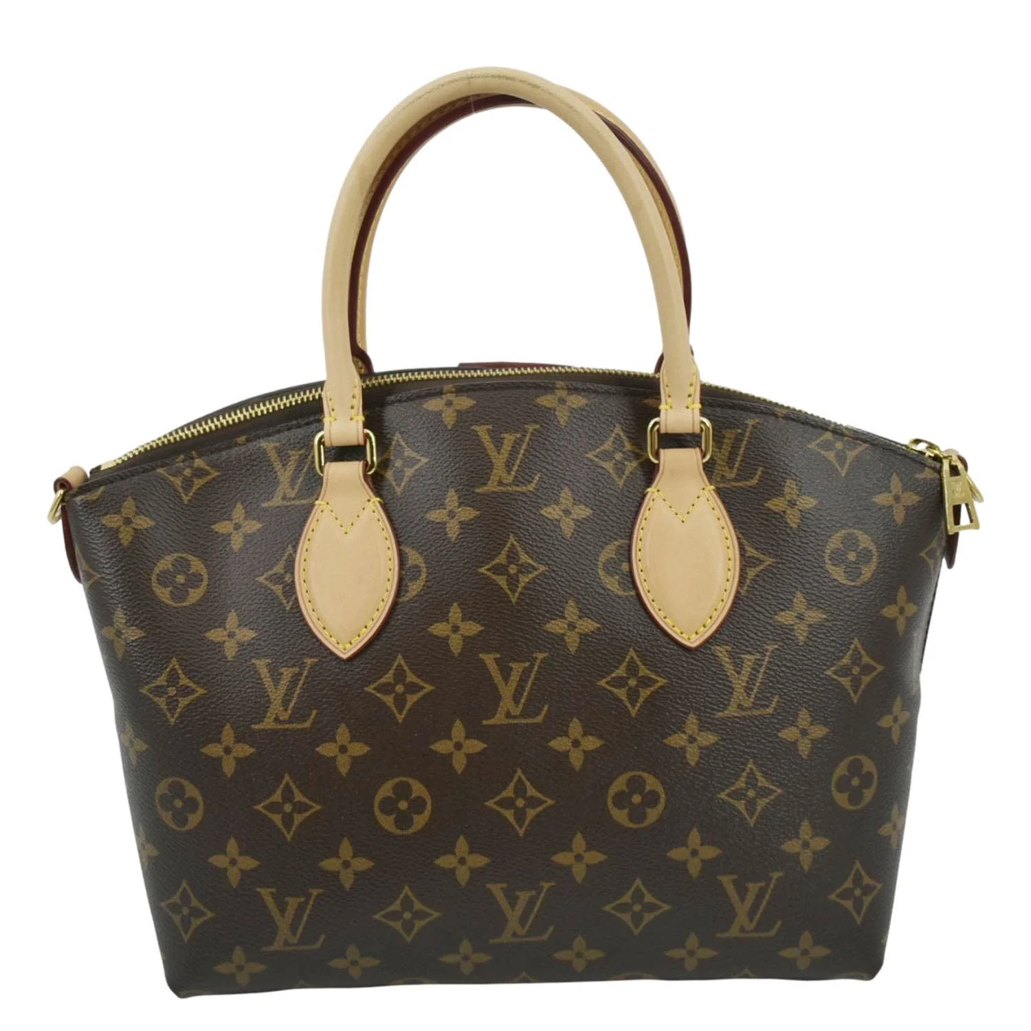 LOUIS VUITTON Boetie PM NM Monogram Canvas Satchel Shoulder Bag Brown - Image 4