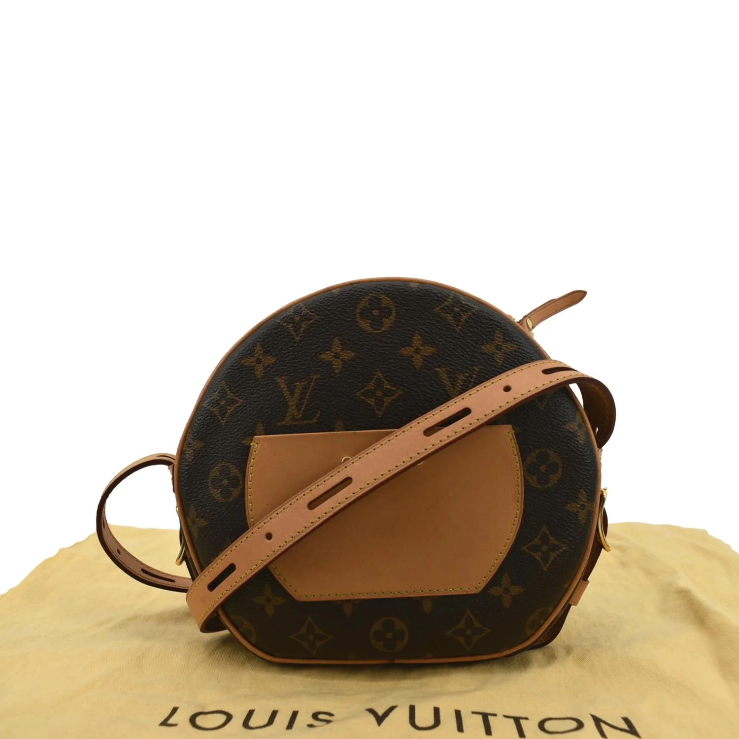 LOUIS VUITTON Boite Chapeau Souple MM Monogram Canvas Shoulder Bag Brown - Image 3