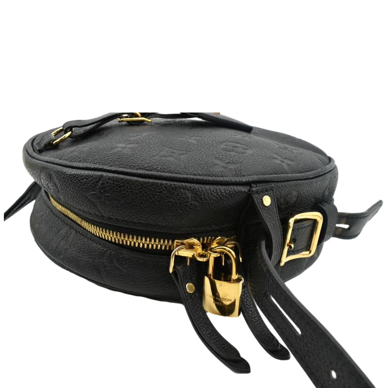 LOUIS VUITTON Boite Chapeau Souple MM Monogram Empreinte Shoulder Bag Black - Image 5