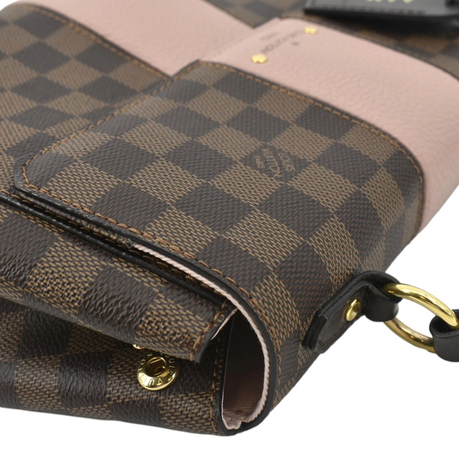 LOUIS VUITTON Bond Street MM Damier Ebene Crossbody Bag Magnolia - Image 6