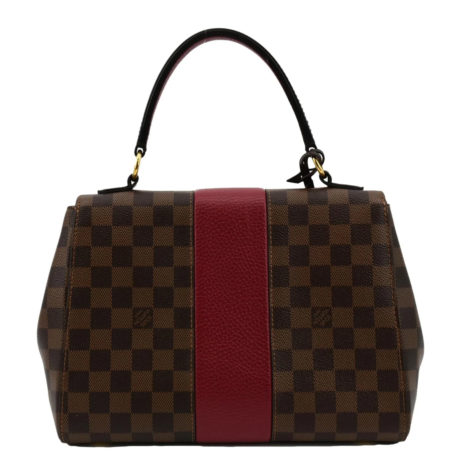 LOUIS VUITTON Bond Street MM Damier Ebene Satchel Bag Bordeaux - Image 3