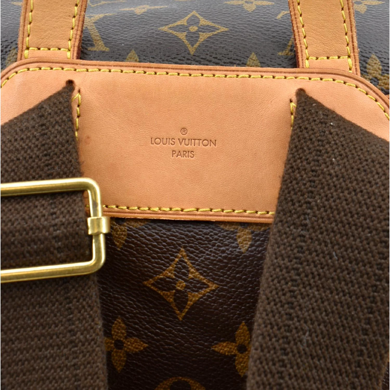LOUIS VUITTON Sac A Dos Bosphore Monogram Canvas Backpack Bag Brown - Image 12