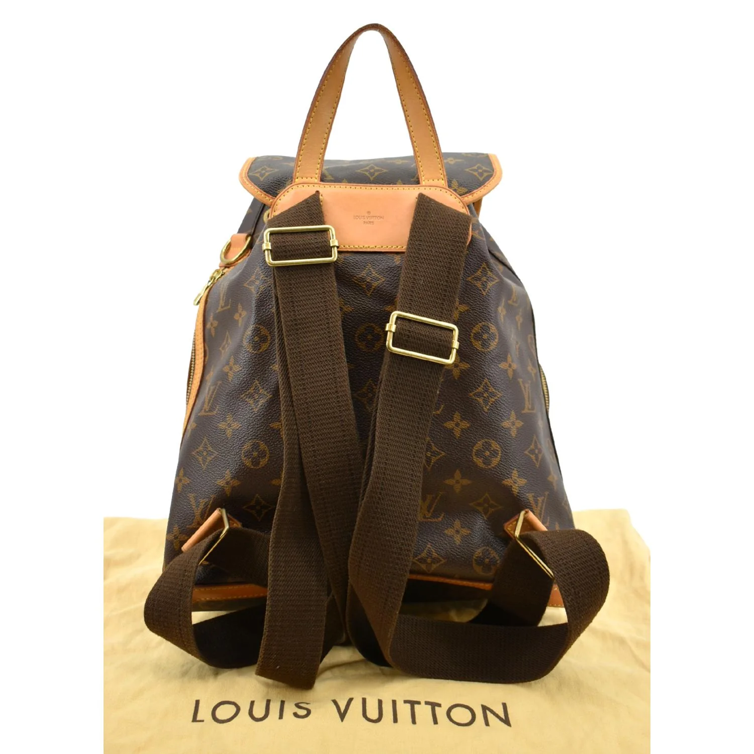 LOUIS VUITTON Sac A Dos Bosphore Monogram Canvas Backpack Bag Brown - Image 3