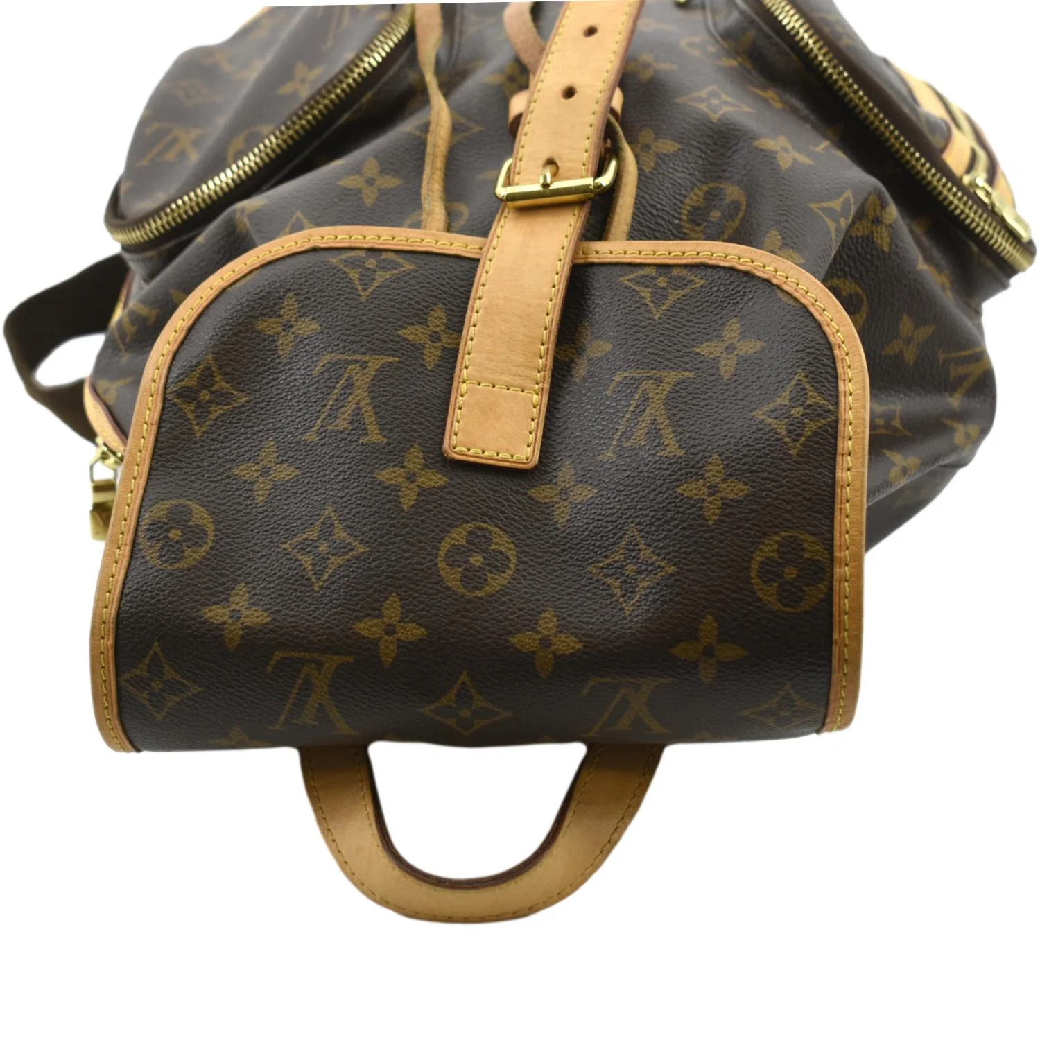 LOUIS VUITTON Sac A Dos Bosphore Monogram Canvas Backpack Bag Brown - Image 4