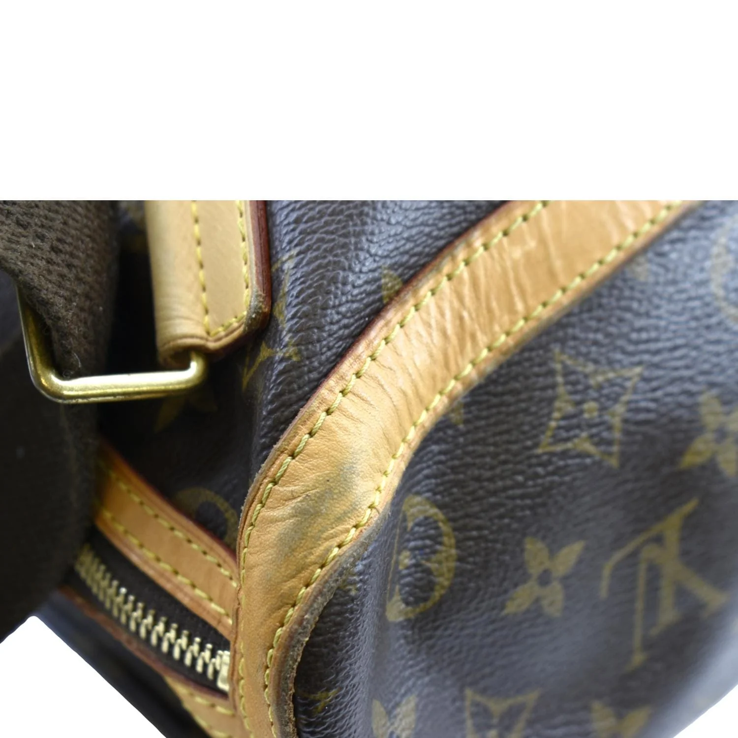 LOUIS VUITTON Sac A Dos Bosphore Monogram Canvas Backpack Bag Brown - Image 8