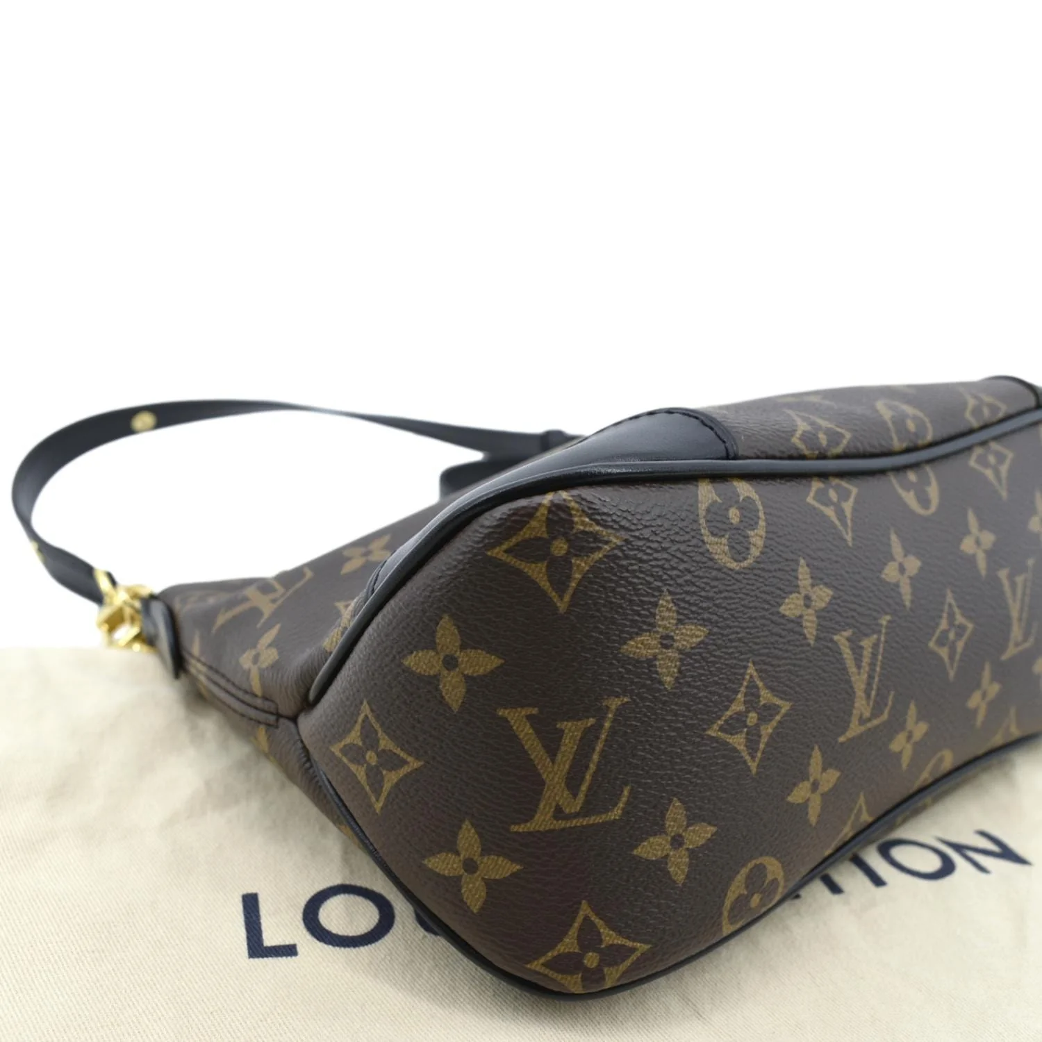 LOUIS VUITTON Boulogne NM Monogram Canvas Shoulder Bag Brown - Image 10