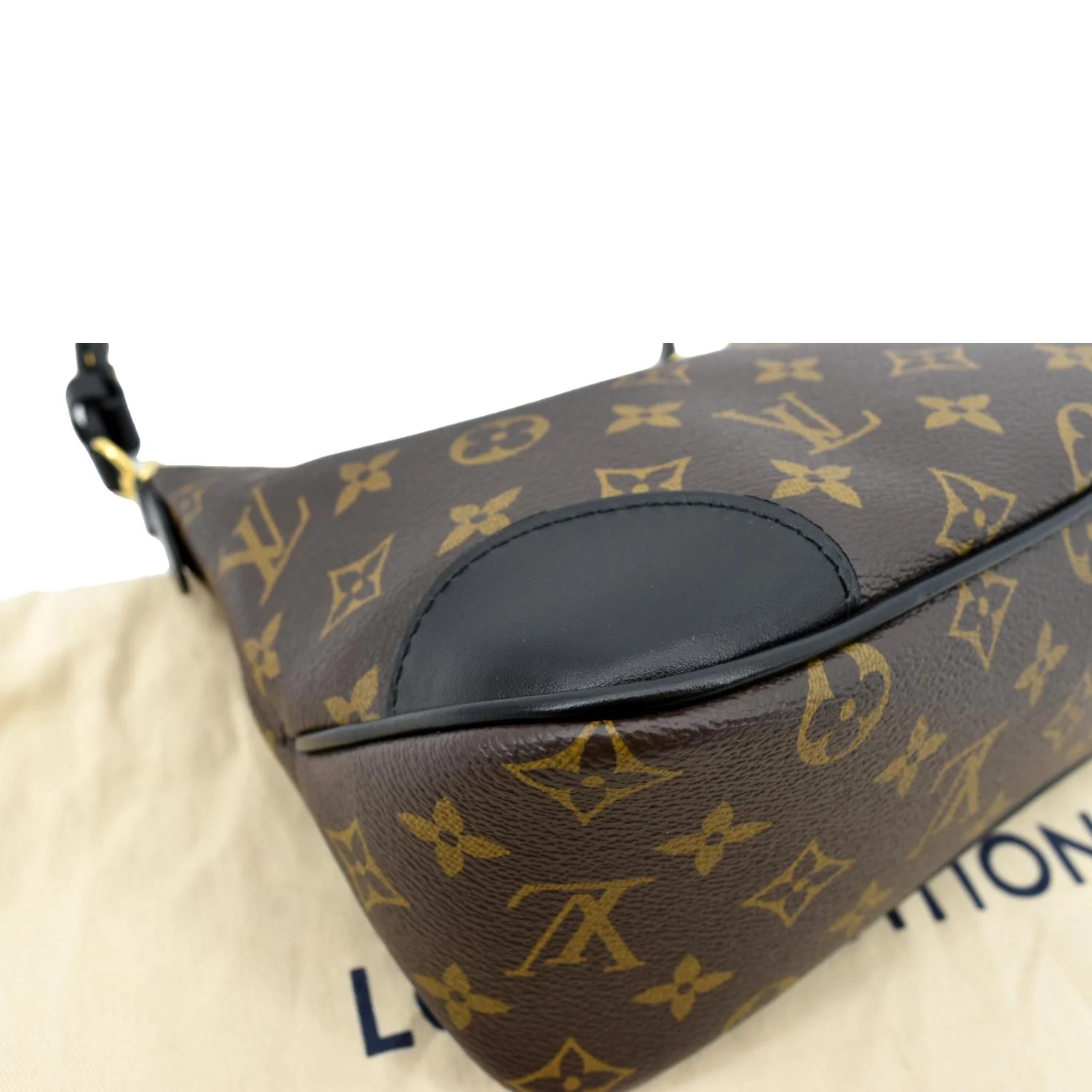 LOUIS VUITTON Boulogne NM Monogram Canvas Shoulder Bag Brown - Image 10