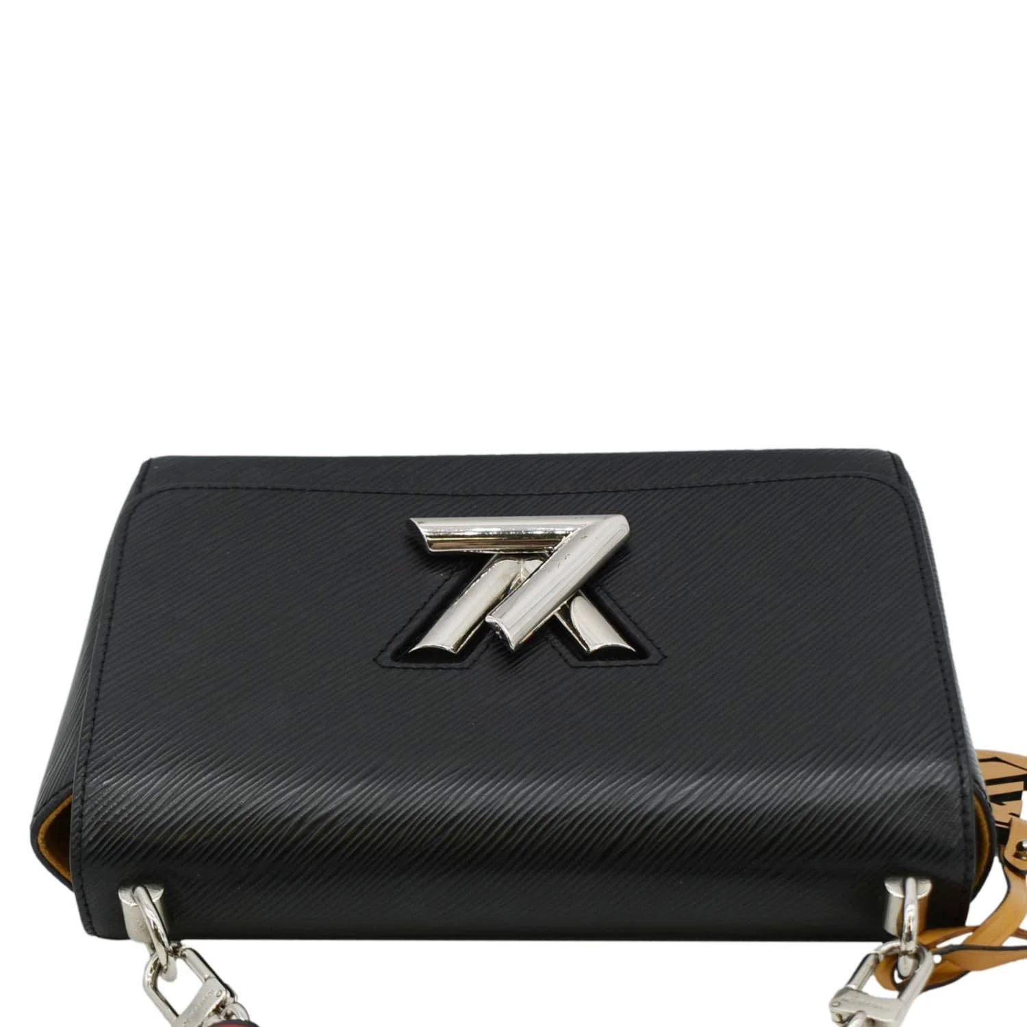 LOUIS VUITTON Twist MM Braided Handle Epi Leather Shoulder Bag Black - Image 5