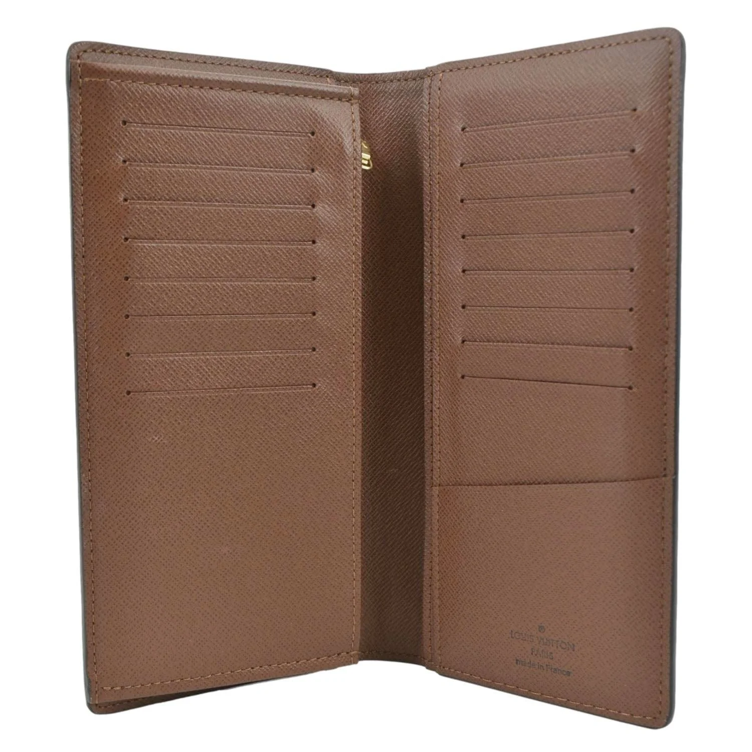 LOUIS VUITTON Brazza Monogram Canvas Bifold Long Wallet Brown - Image 9