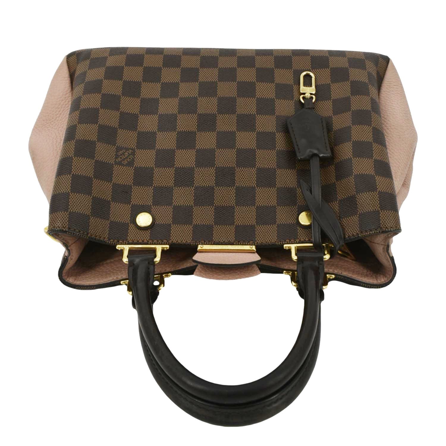 LOUIS VUITTON Brittany Damier Ebene Shoulder Bag Rose Ballerine - Image 4