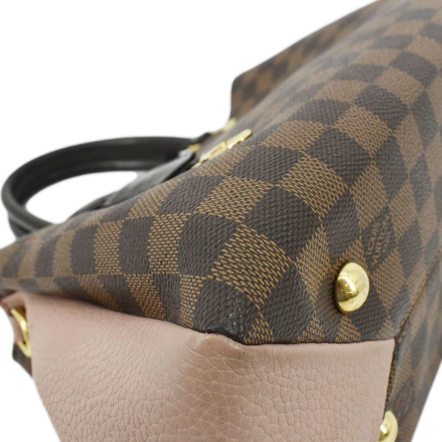 LOUIS VUITTON Brittany Damier Ebene Shoulder Bag Rose Ballerine - Image 7