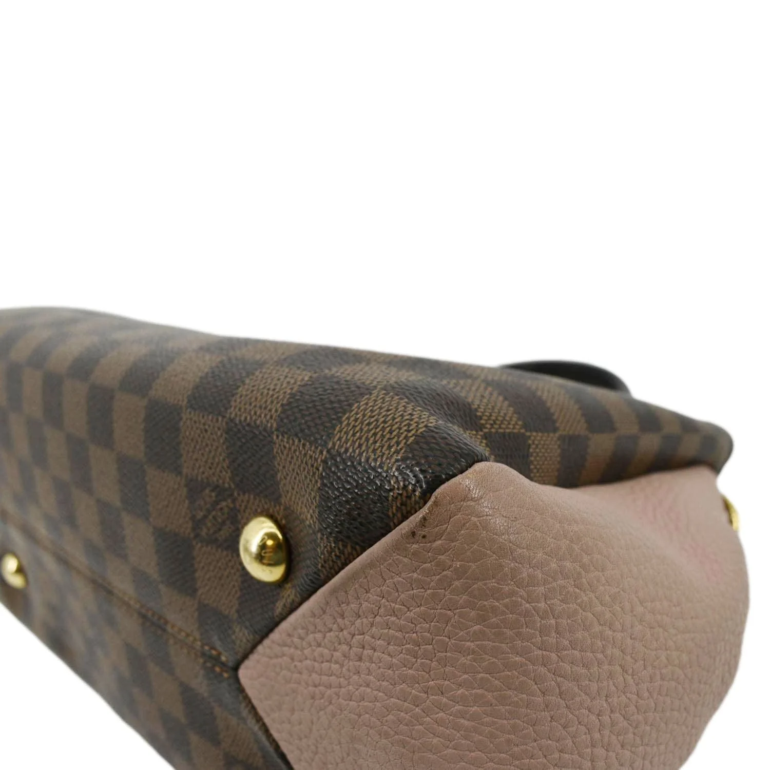 LOUIS VUITTON Brittany Damier Ebene Shoulder Bag Rose Ballerine - Image 8