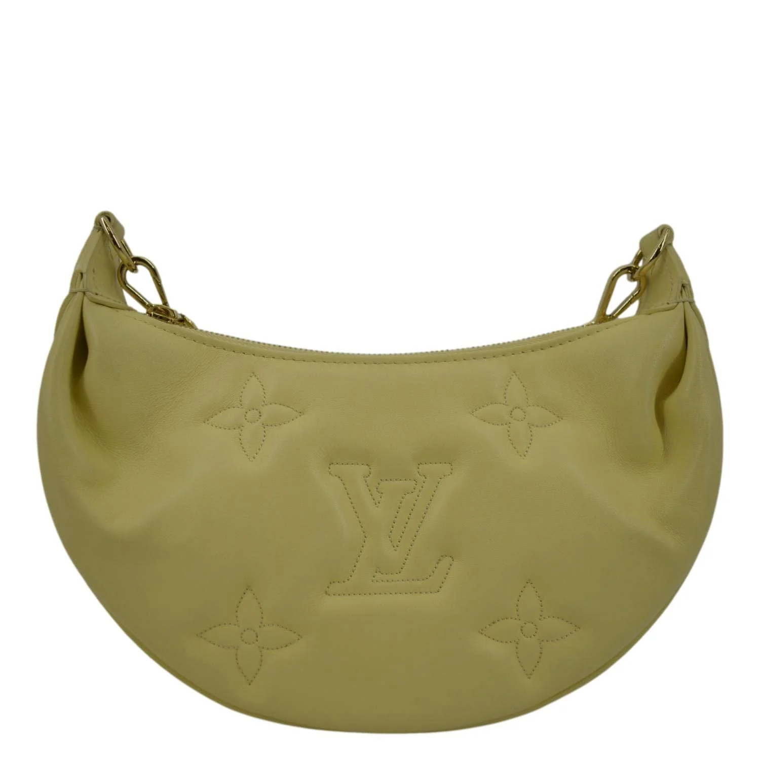 LOUIS VUITTON Over The Moon Bubblegram Calf Leather Crossbody Bag Banana Yellow - Image 4