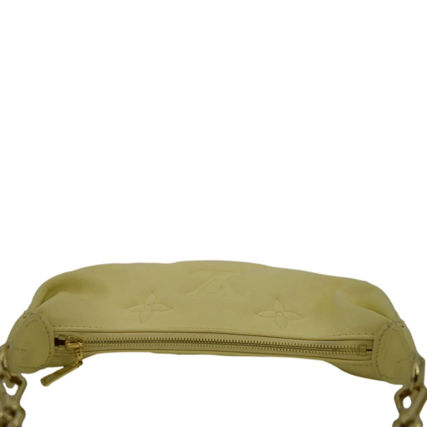 LOUIS VUITTON Over The Moon Bubblegram Calf Leather Crossbody Bag Banana Yellow - Image 5