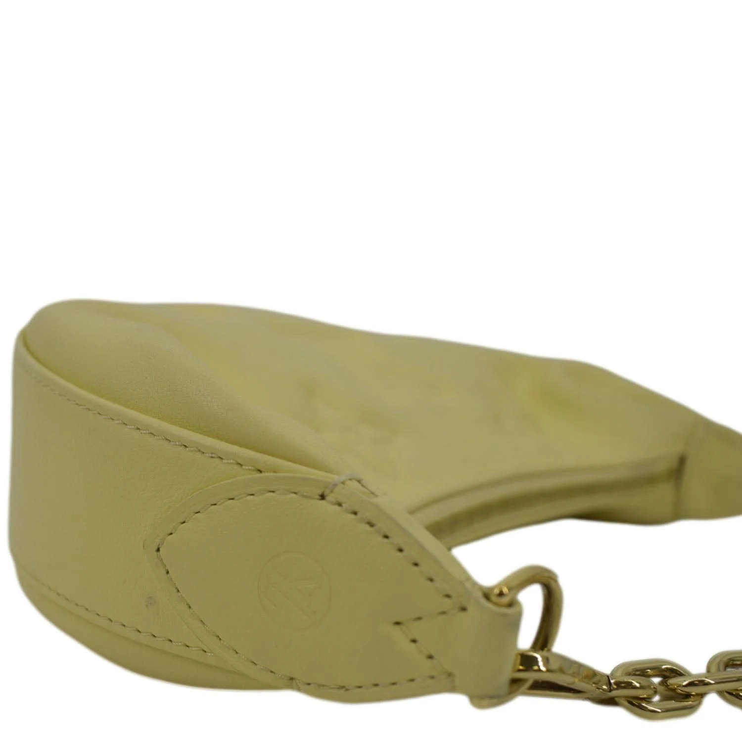 LOUIS VUITTON Over The Moon Bubblegram Calf Leather Crossbody Bag Banana Yellow - Image 6
