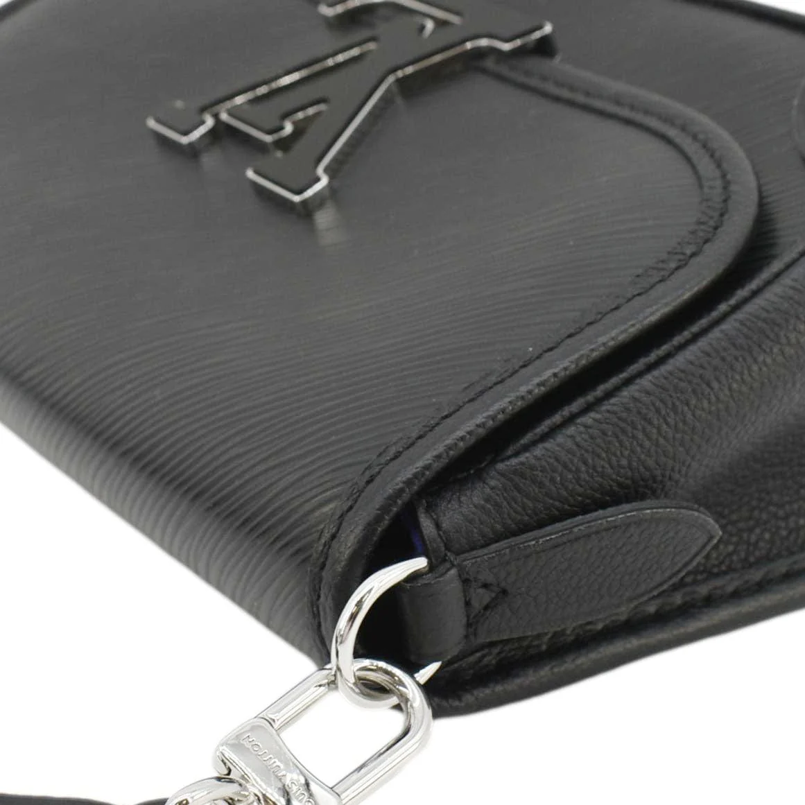 LOUIS VUITTON Buci Epi Grained Leather Shoulder Bag Black - Image 8
