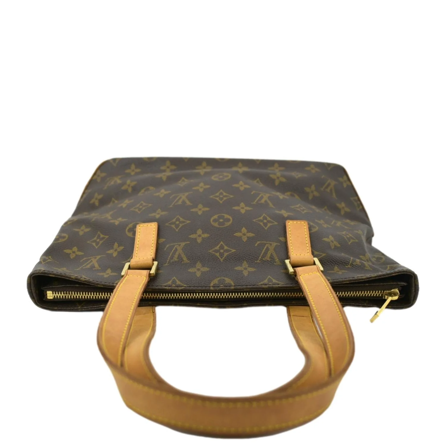 LOUIS VUITTON Cabas Piano Monogram Canvas Shoulder Bag Brown - Image 4
