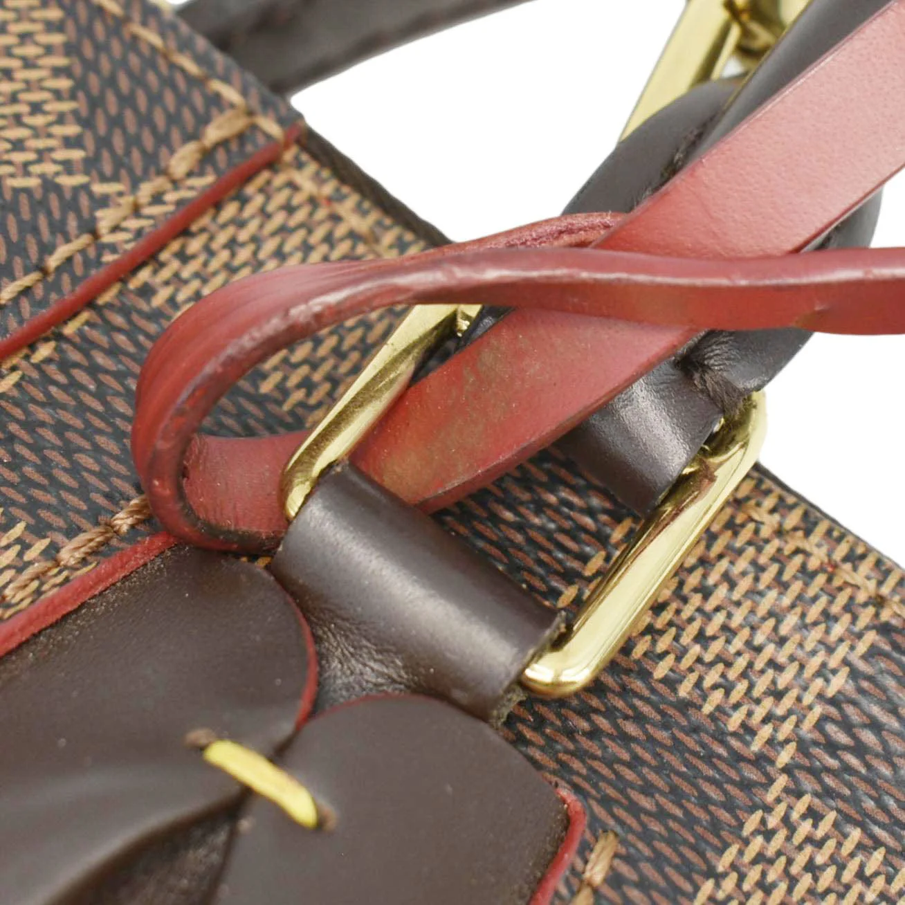 LOUIS VUITTON Caissa PM Damier Ebene Tote Bag Brown - Image 10