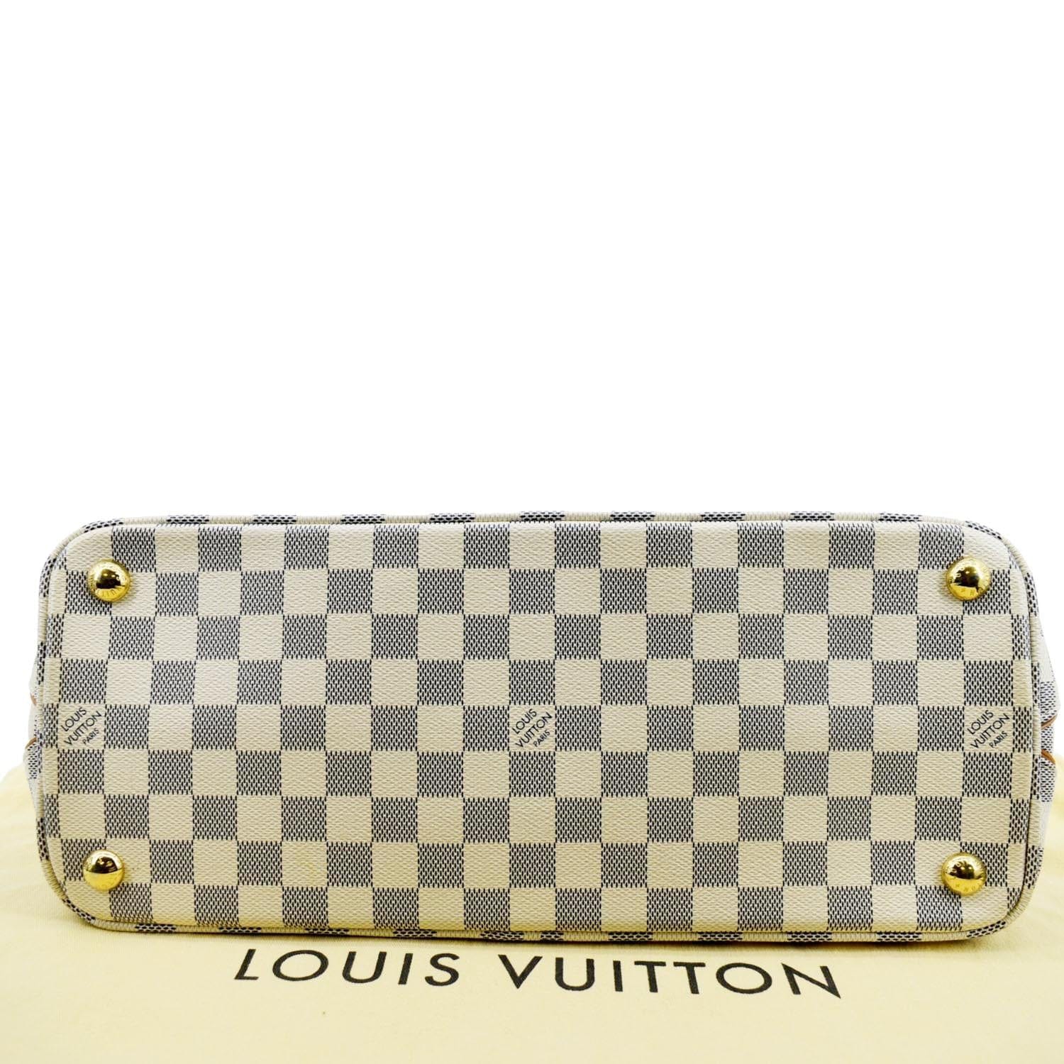 LOUIS VUITTON Calvi Damier Azur Shoulder Bag White - Image 10