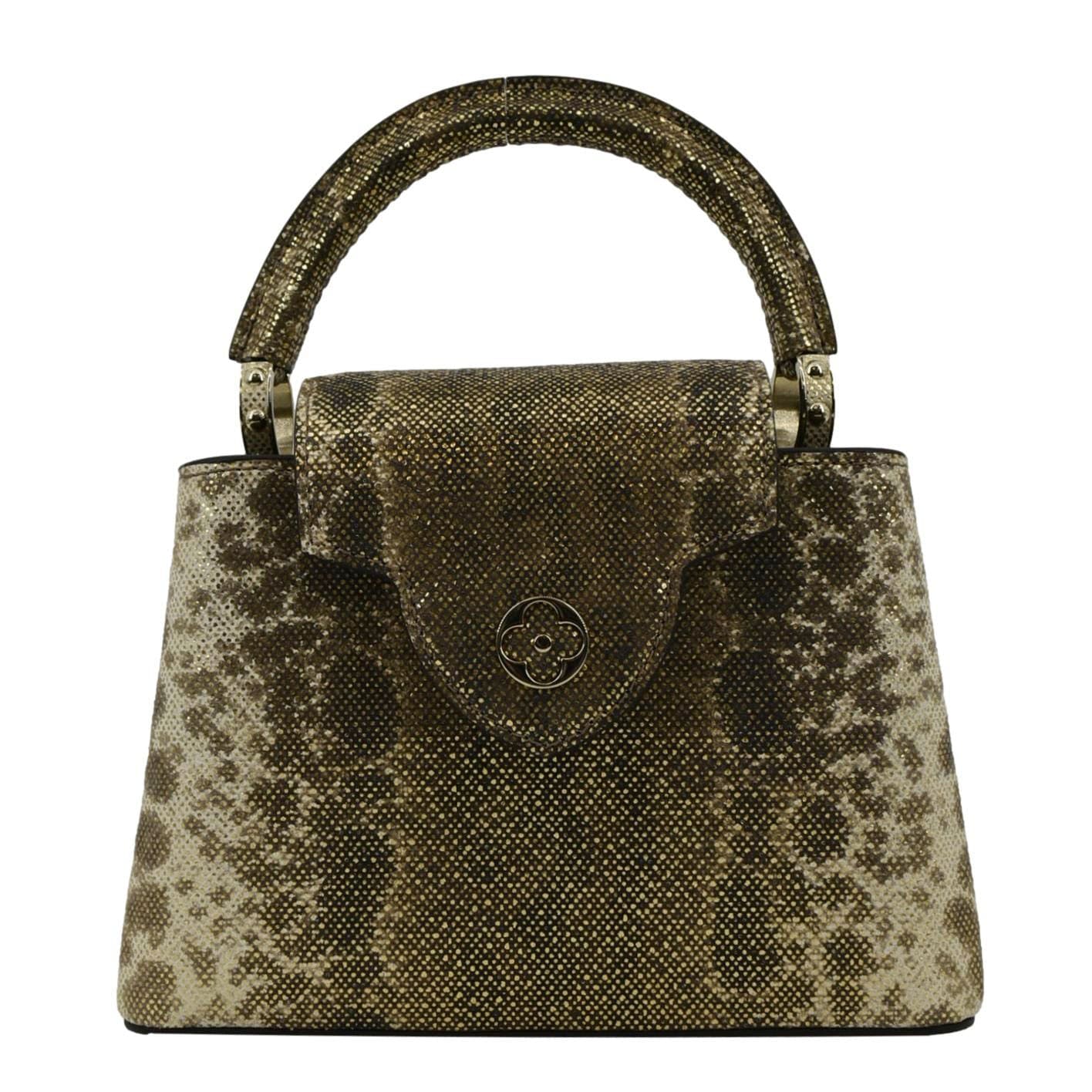 LOUIS VUITTON Capucines Mini Karung Skin Leather Shoulder Bag Full Moon - Image 3