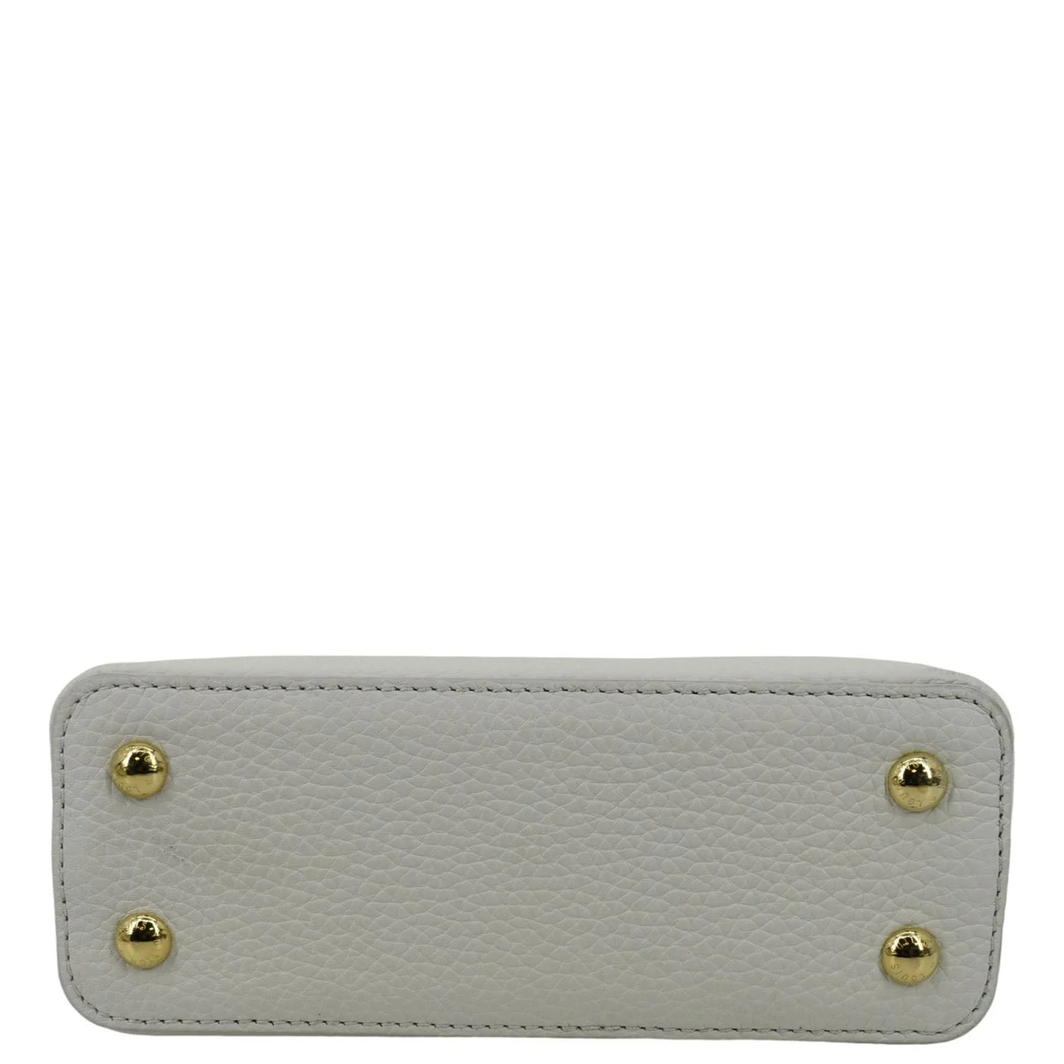 LOUIS VUITTON Capucine Mini Taurillon Leather Crossbody Bag Snow - Image 10