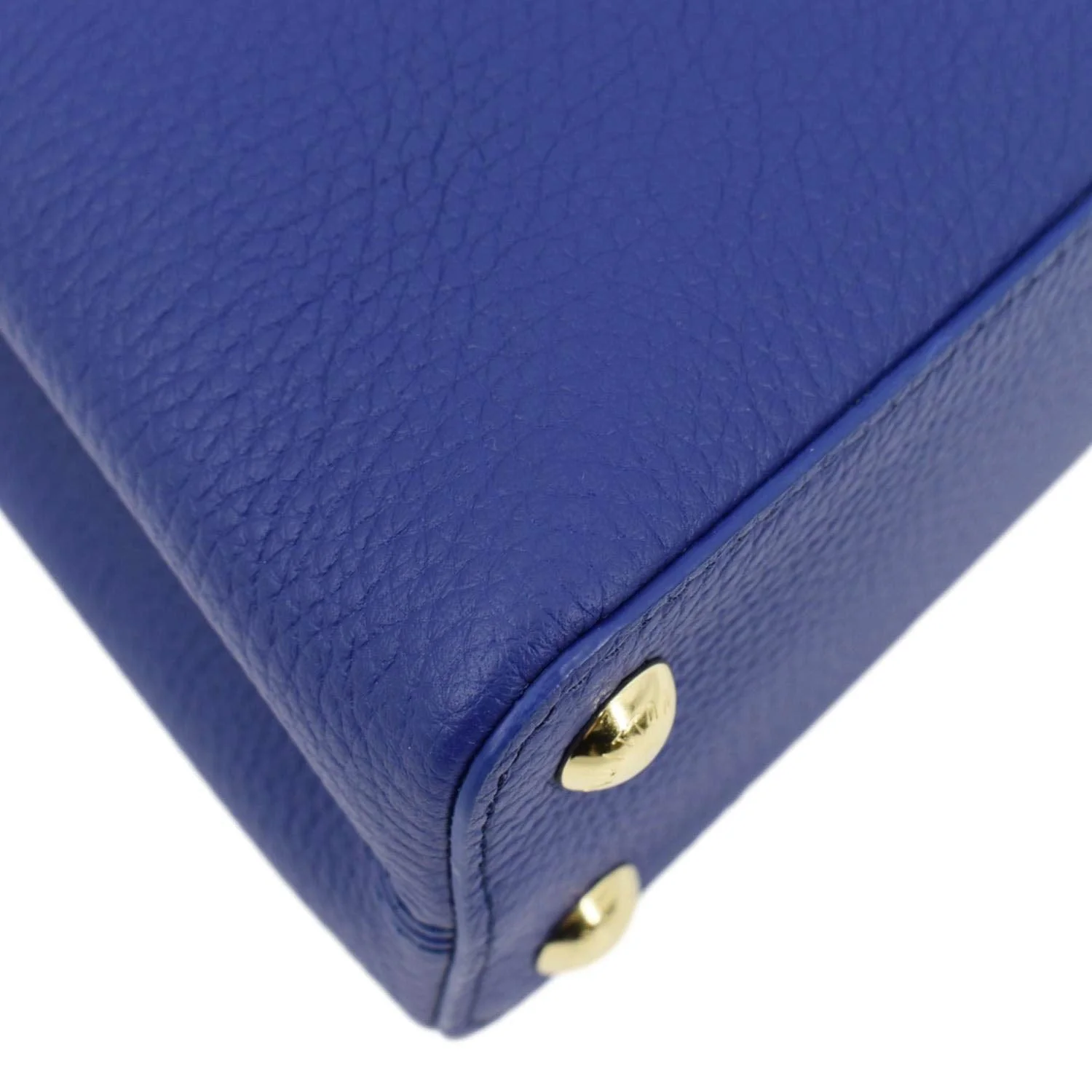 LOUIS VUITTON Capucines Taurillon Leather Shoulder Bag Blue - Image 10