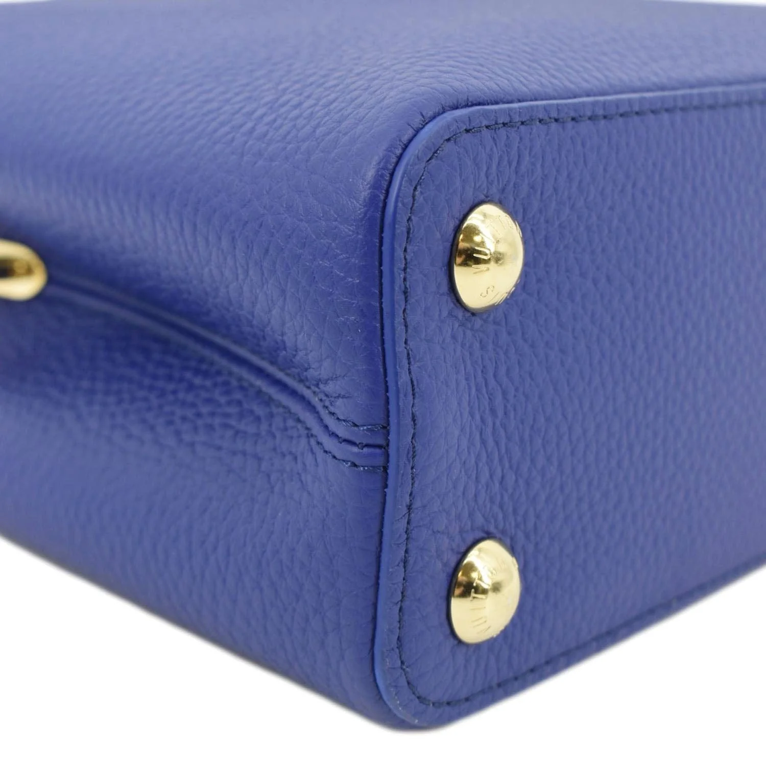 LOUIS VUITTON Capucines Taurillon Leather Shoulder Bag Blue - Image 8