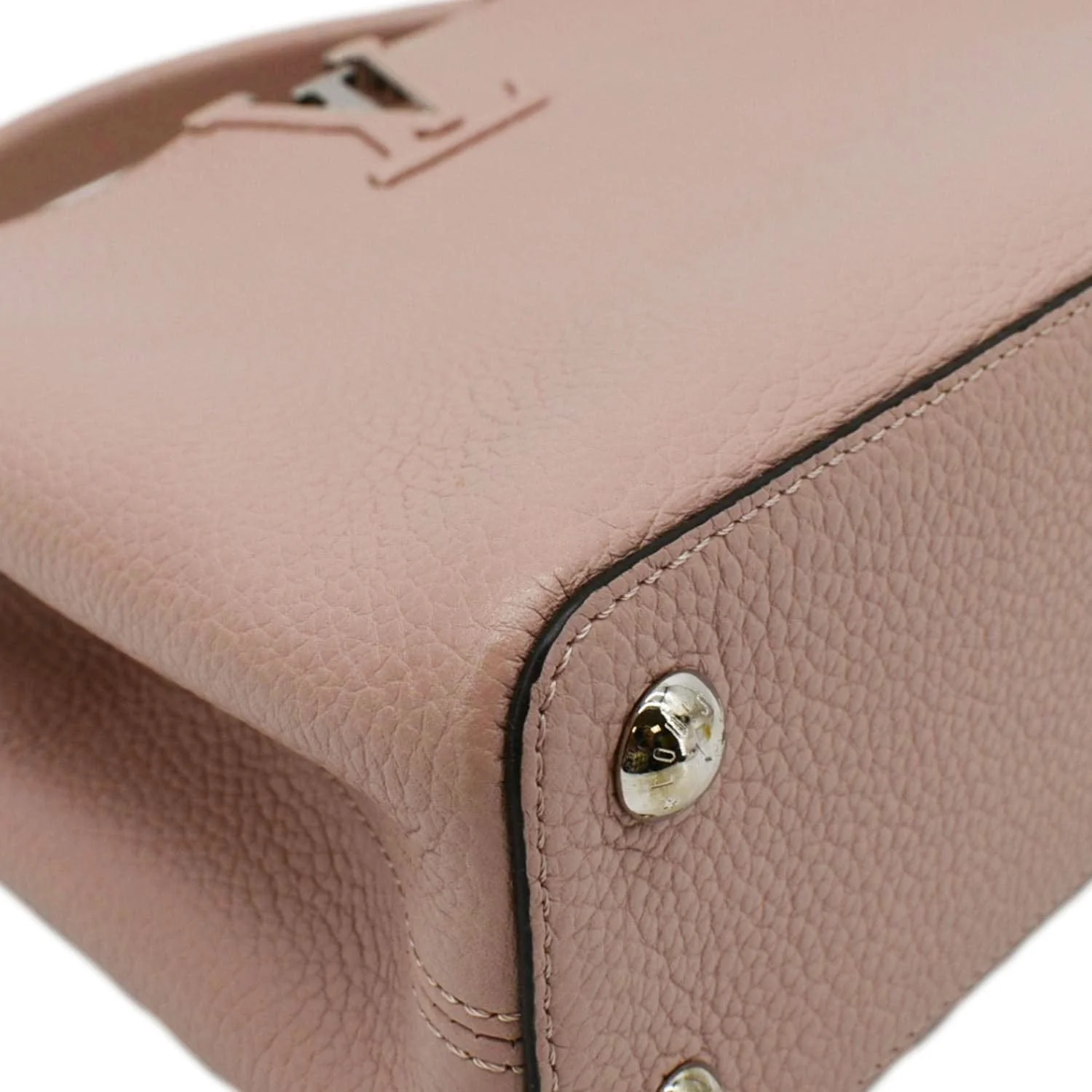 LOUIS VUITTON Capucines BB Taurillon Leather Shoulder Bag Baby Pink - Image 10
