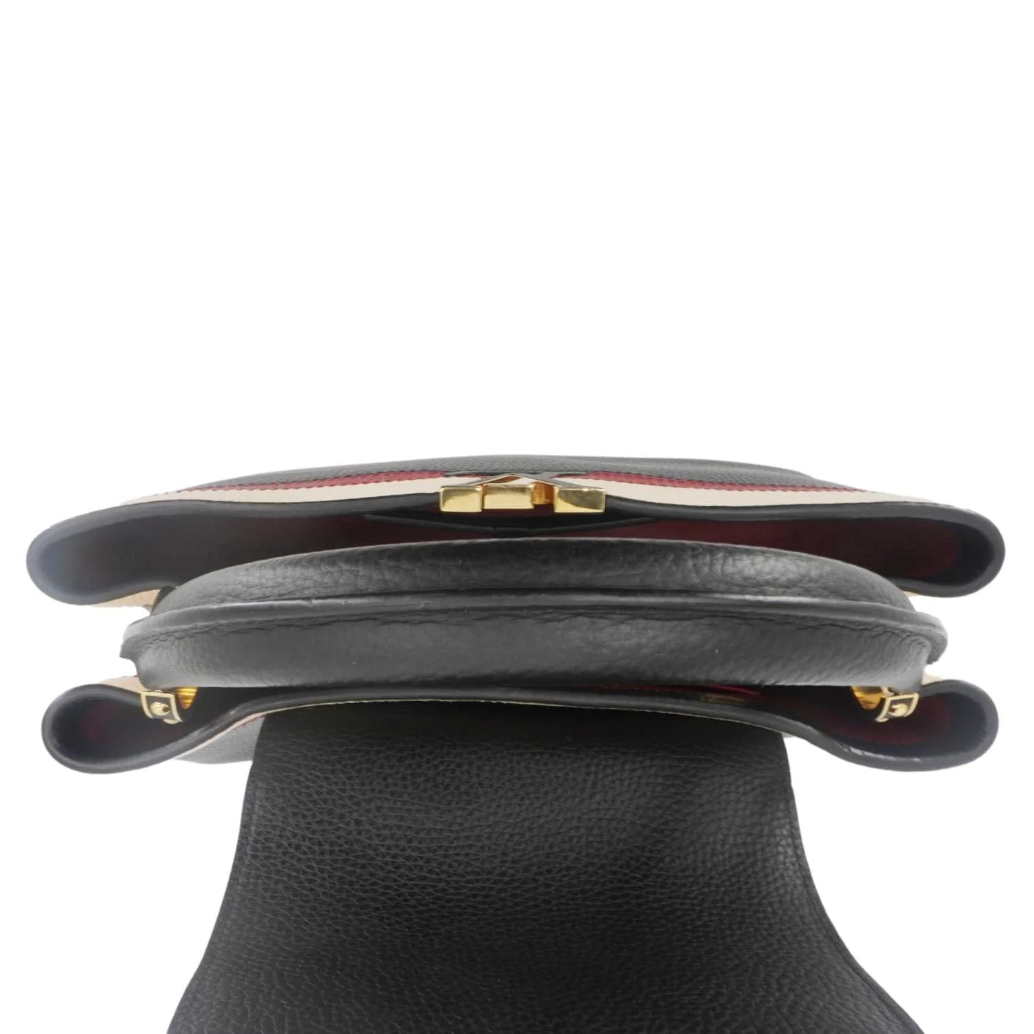 LOUIS VUITTON Capucines MM Taurillon Leather Satchel Bag Black - Image 10