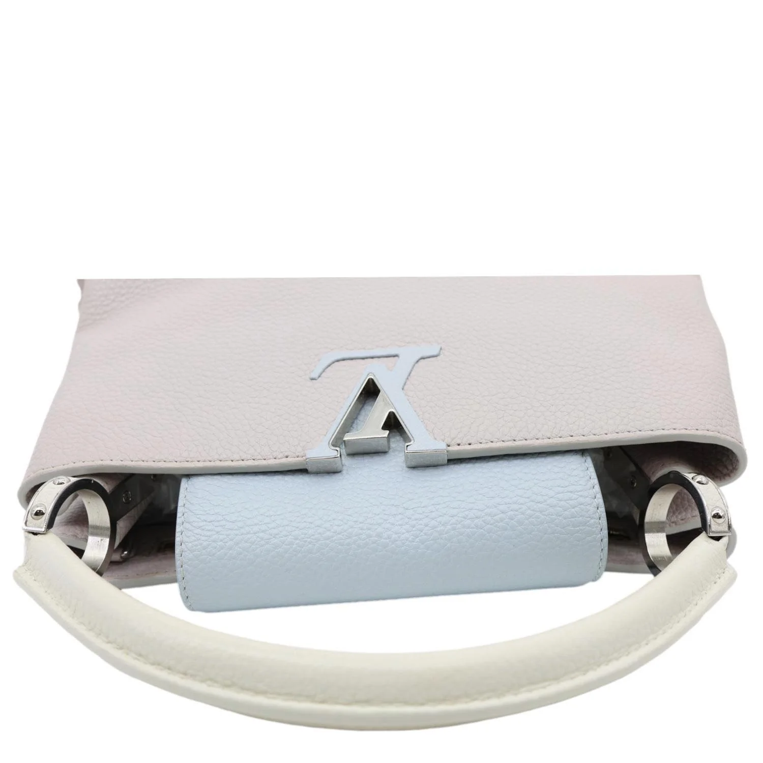 LOUIS VUITTON Capucines PM Taurillon Leather Crossbody Bag Tricolor - Image 5