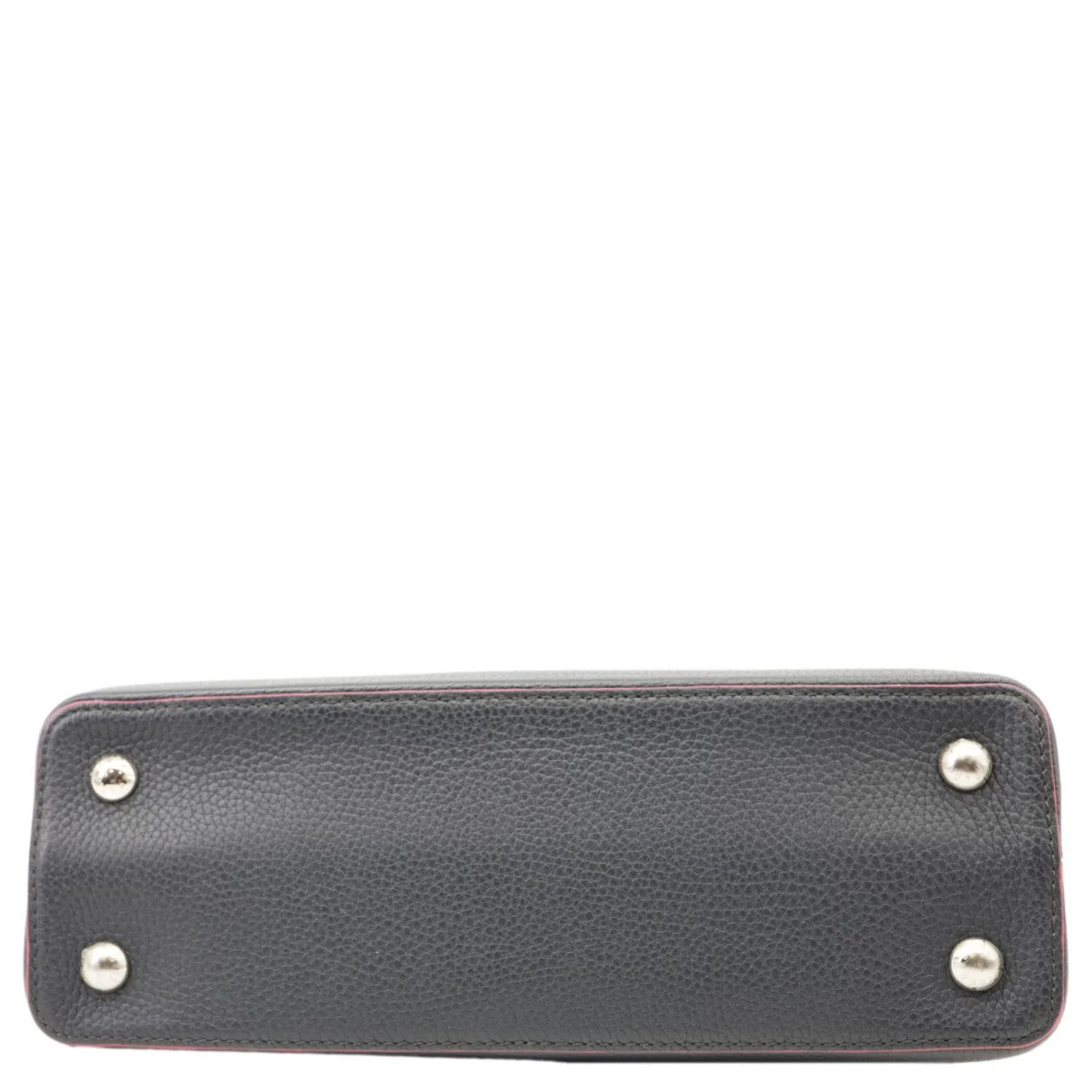 LOUIS VUITTON Capucines PM Taurillon Leather Shoulder Bag Black - Image 10