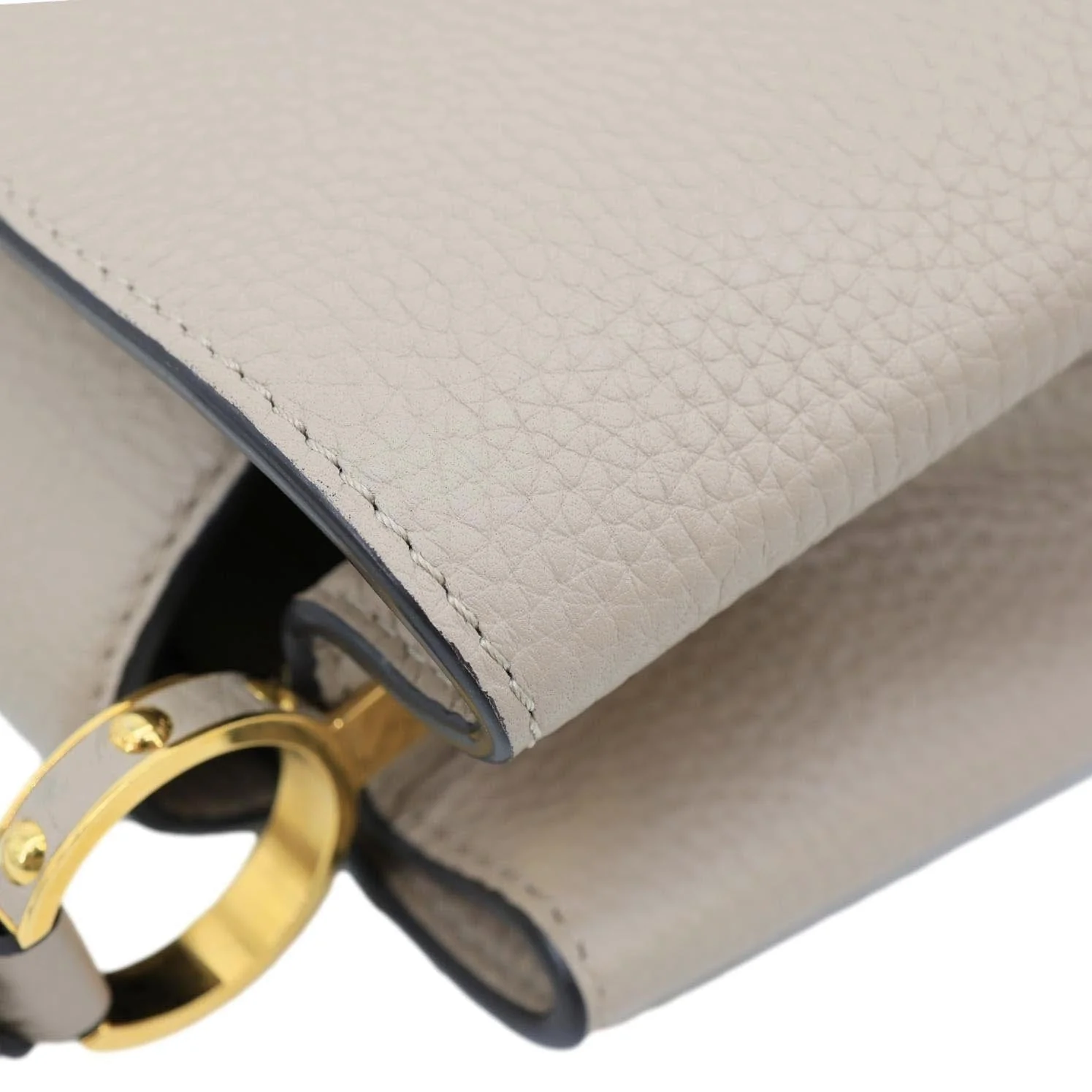 LOUIS VUITTON Capucines BB Taurillon Leather Crossbody Bag Beige - Image 8