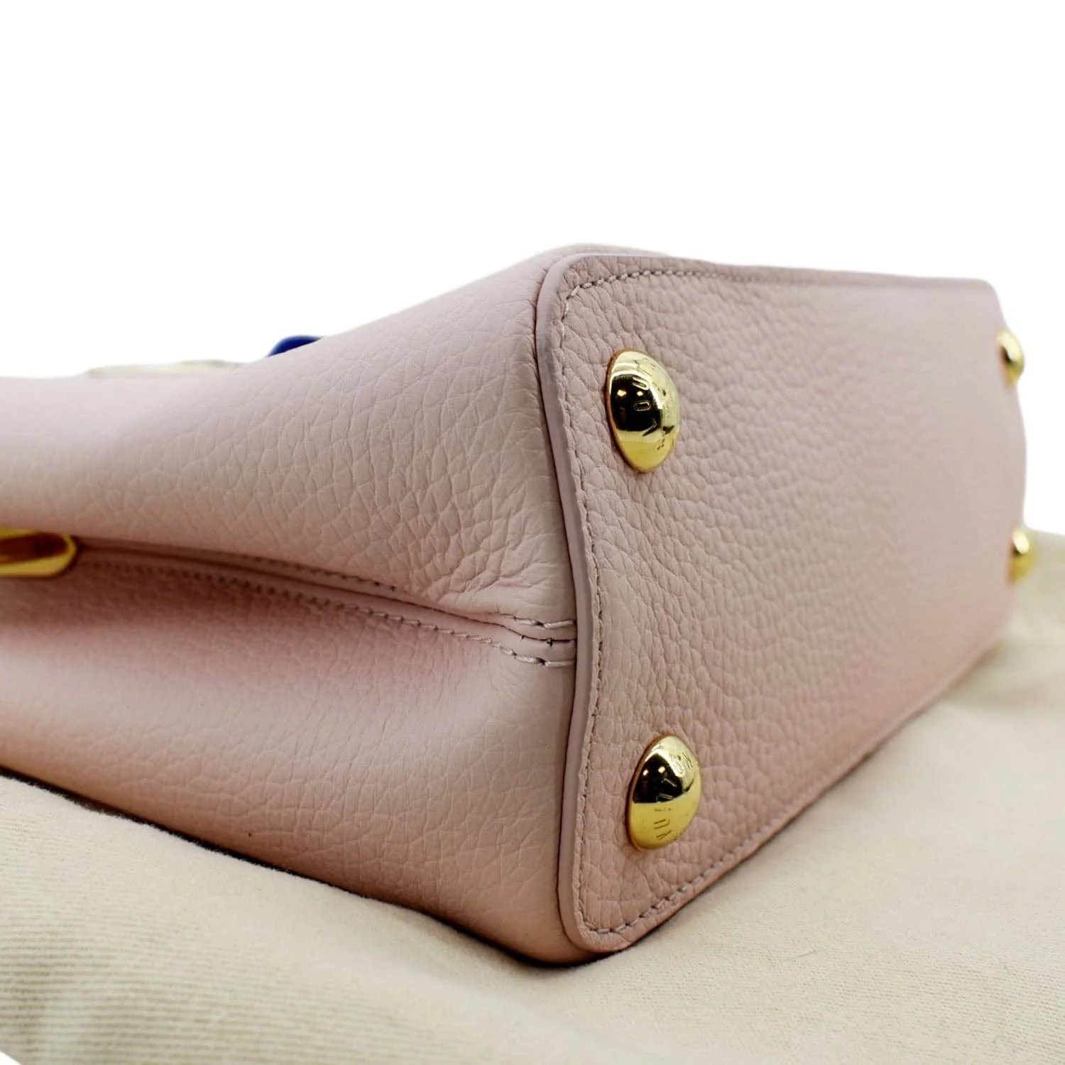 LOUIS VUITTON Capucines BB Taurillon Leather Shoulder Bag Baby Pink - Image 8