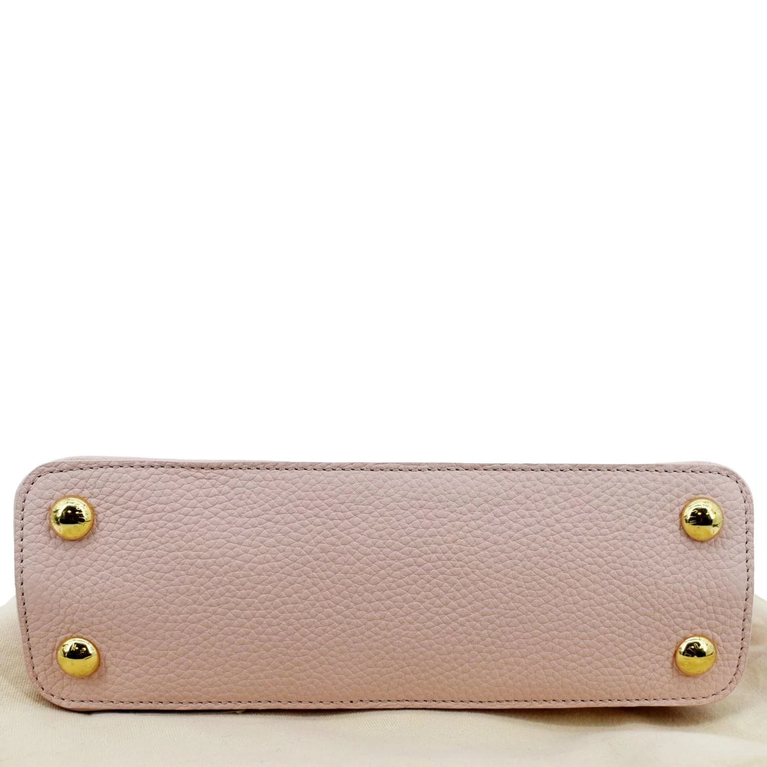 LOUIS VUITTON Capucines BB Taurillon Leather Shoulder Bag Baby Pink - Image 9