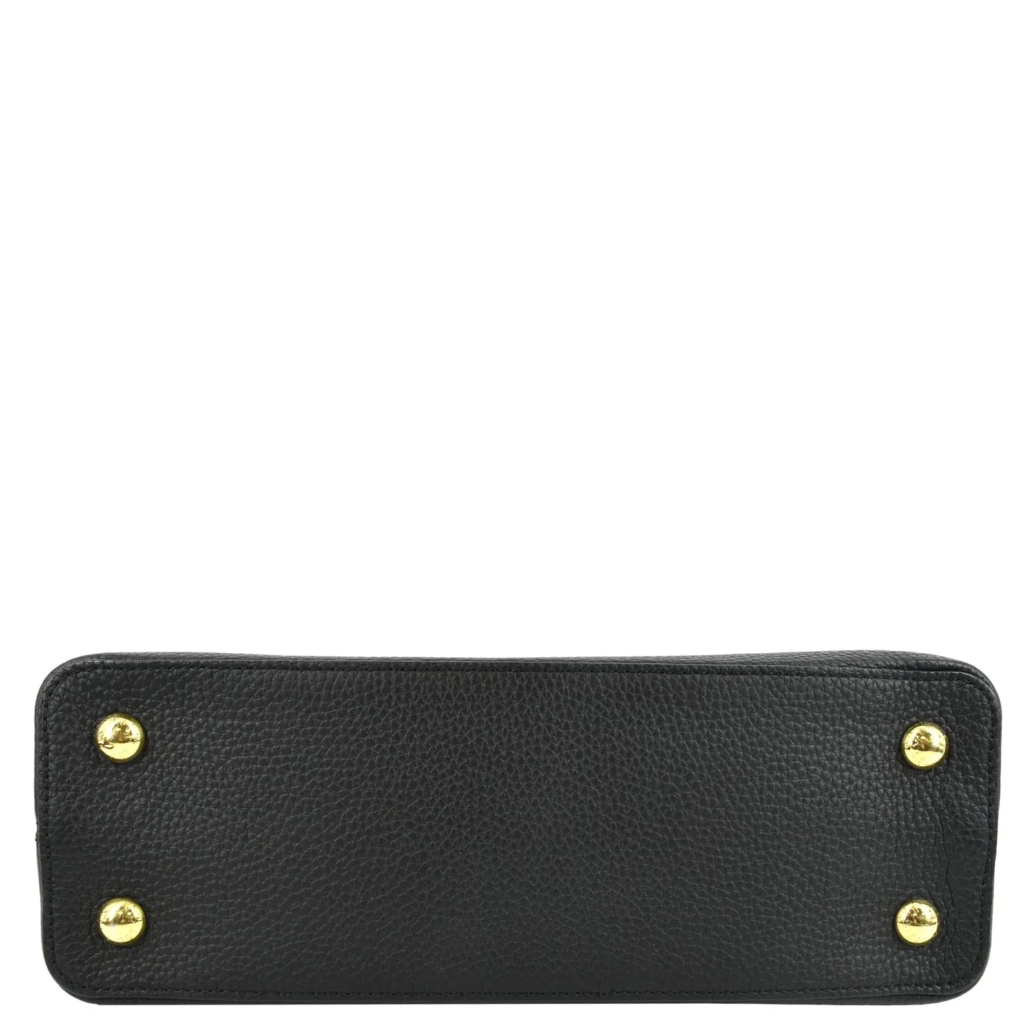 LOUIS VUITTON Capucines Taurillon Leather Satchel Bag Black - Image 9